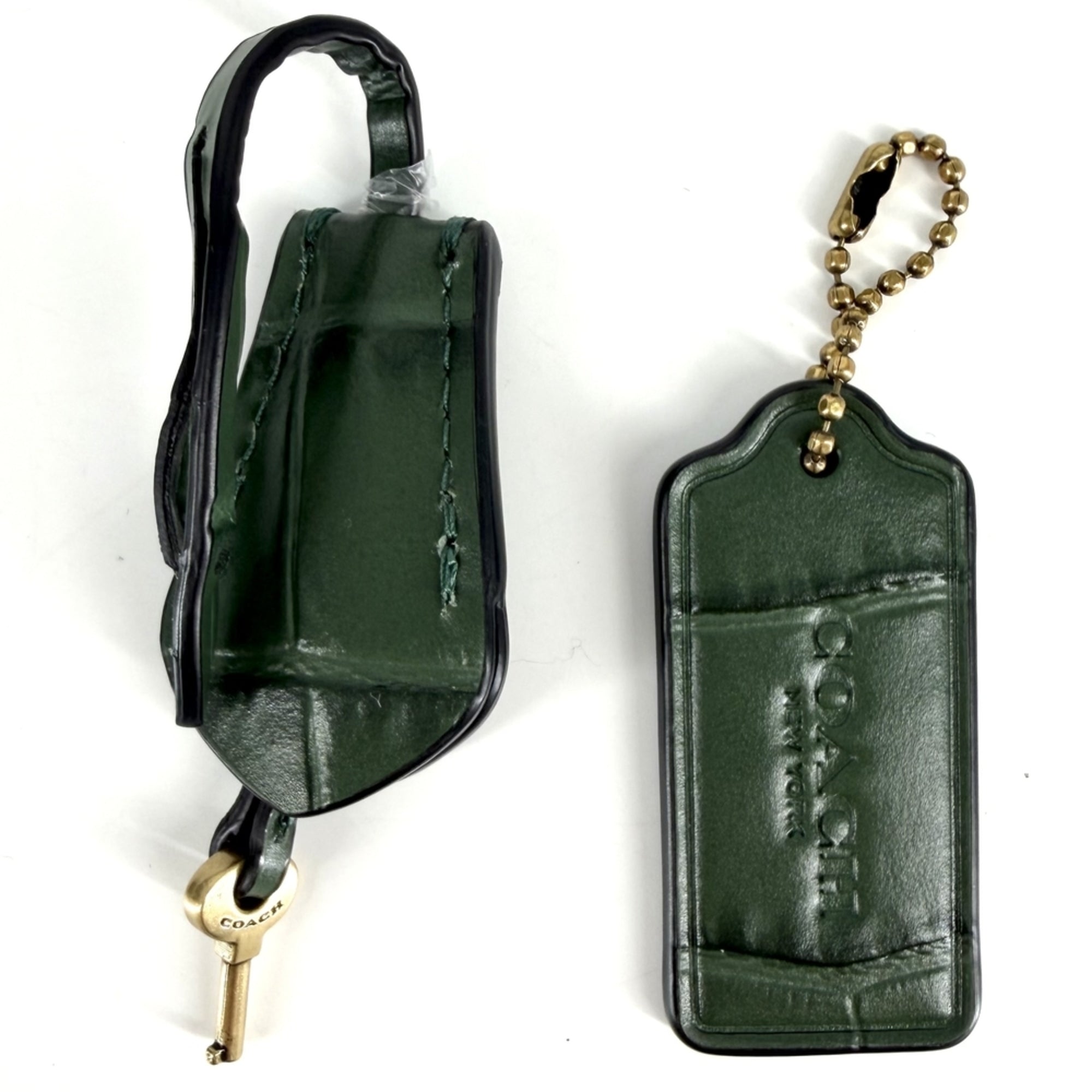 Coach Green Leather Shoulder Bag (Pre-Owned)