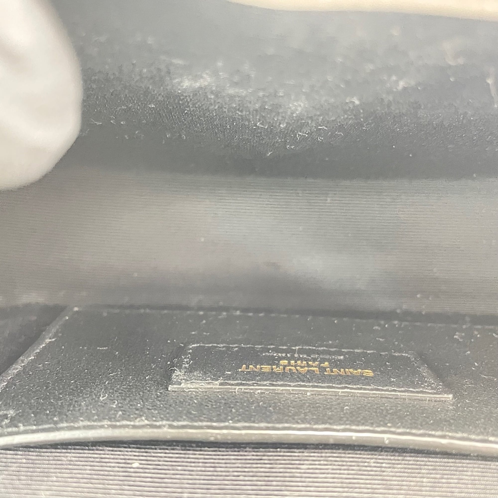 Yves Saint Laurent Gray Leather Shoulder Bag (Pre-Owned)