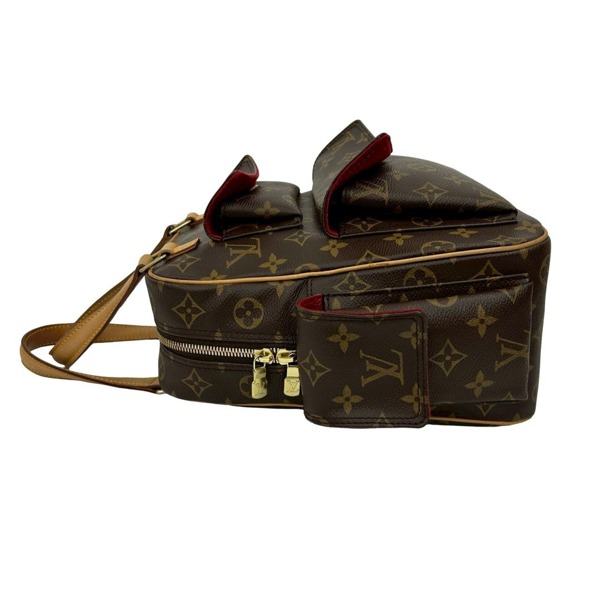 Louis Vuitton Brown Leather Pvc Boston Bag Handbag (Pre-Owned)