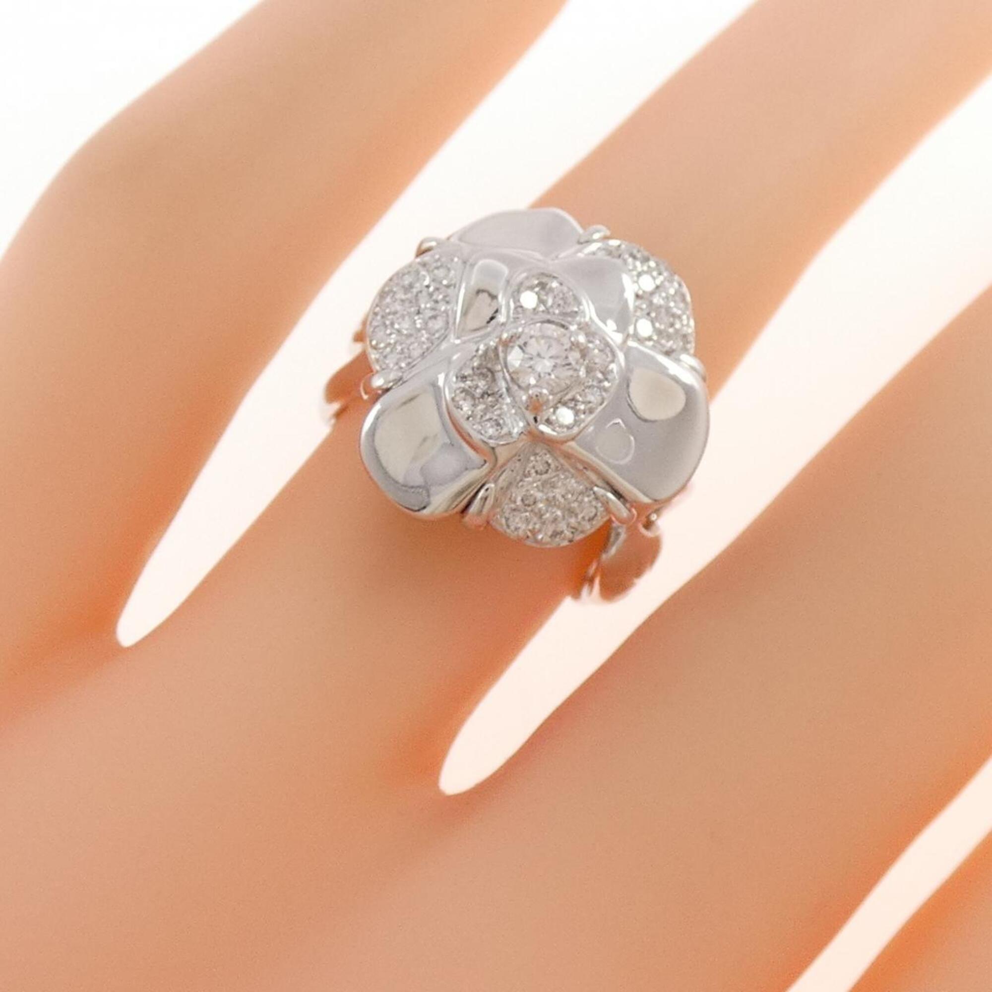 Chanel White Gold White Gold (18K) Band Ring (Pre-Owned)