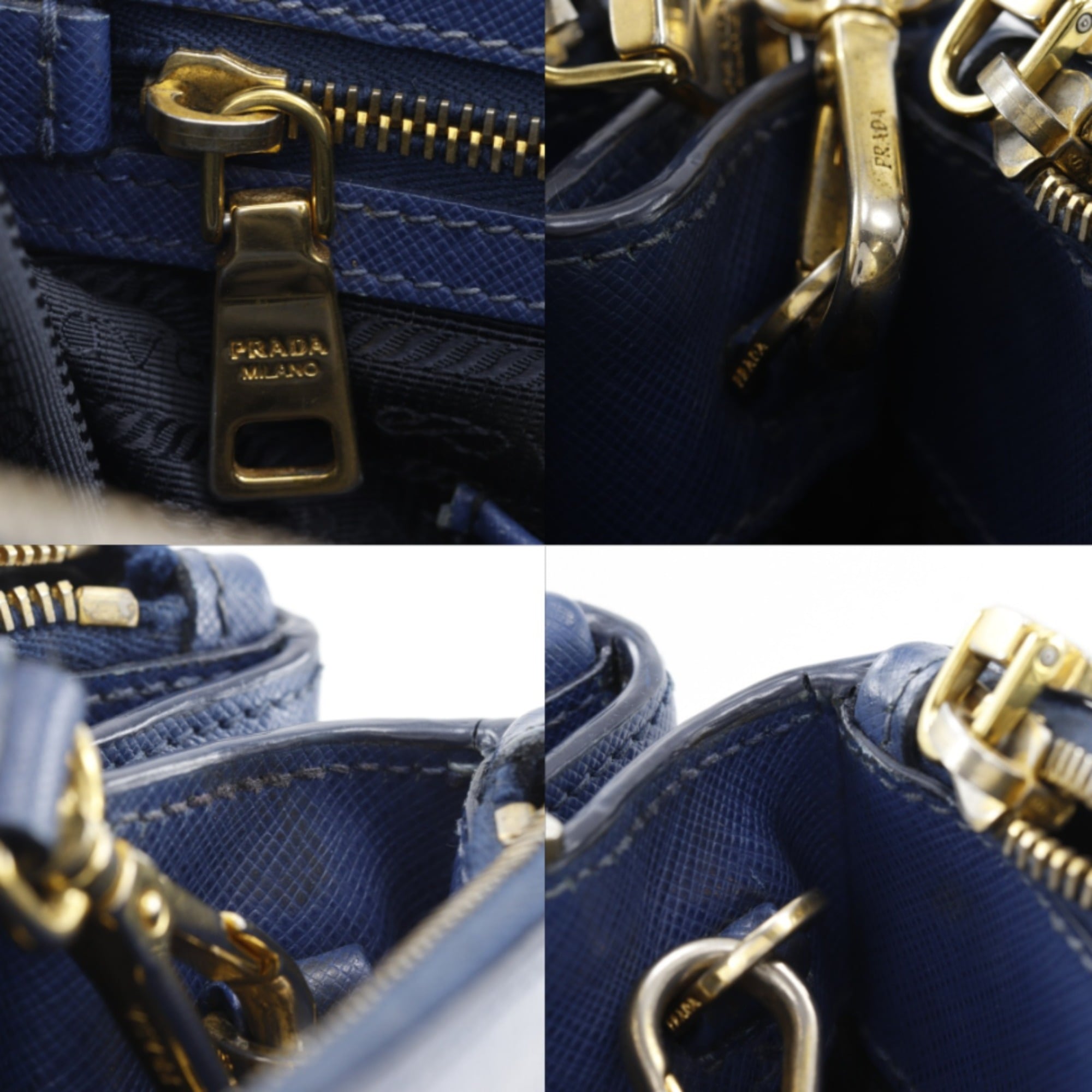 Prada Blue Saffiano Tote Bag (Pre-Owned)
