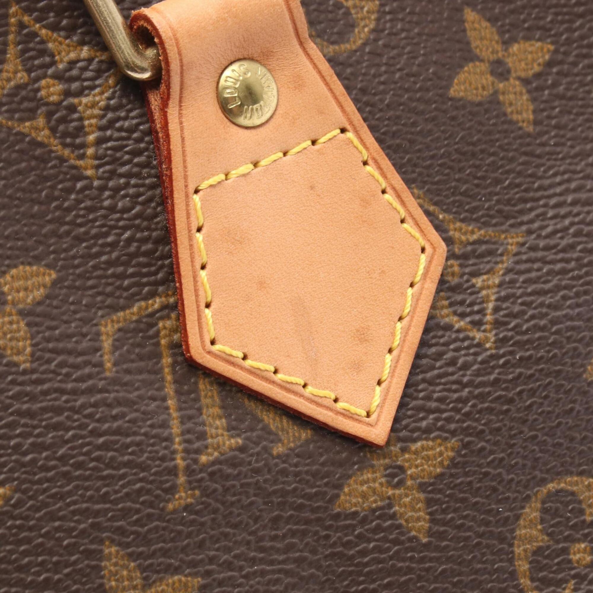Louis Vuitton Brown Pvc Coated Canvas Leather Handbag (Pre-Owned)