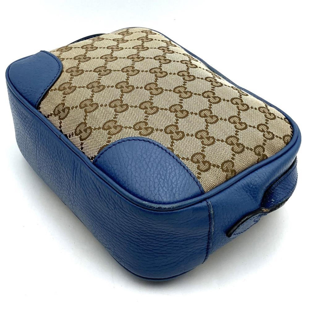 Gucci Brown Gg Canvas Leather Shoulder Bag (Pre-Owned)