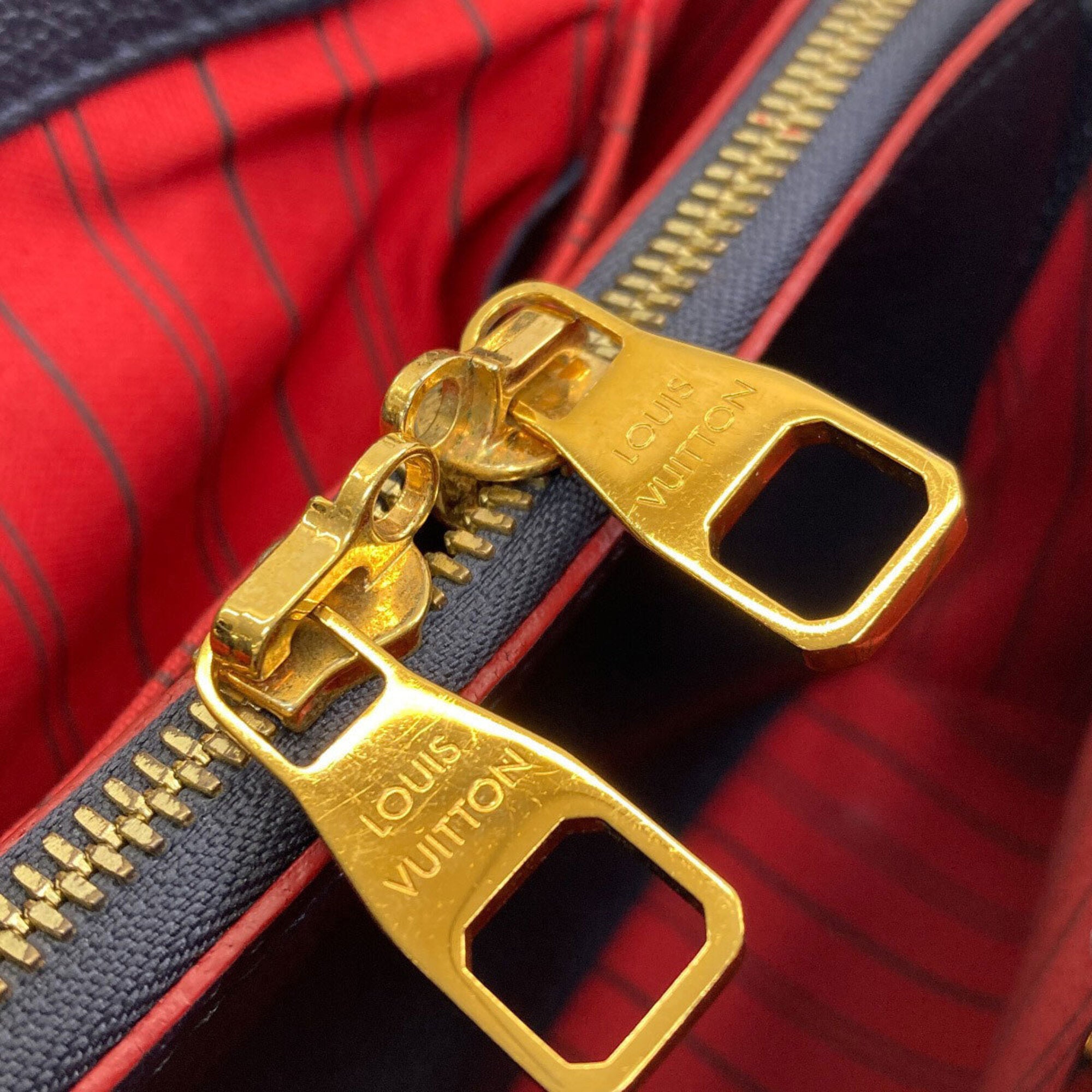Louis Vuitton Marine Rouge Monogram Empreinte Handbag (Pre-Owned)