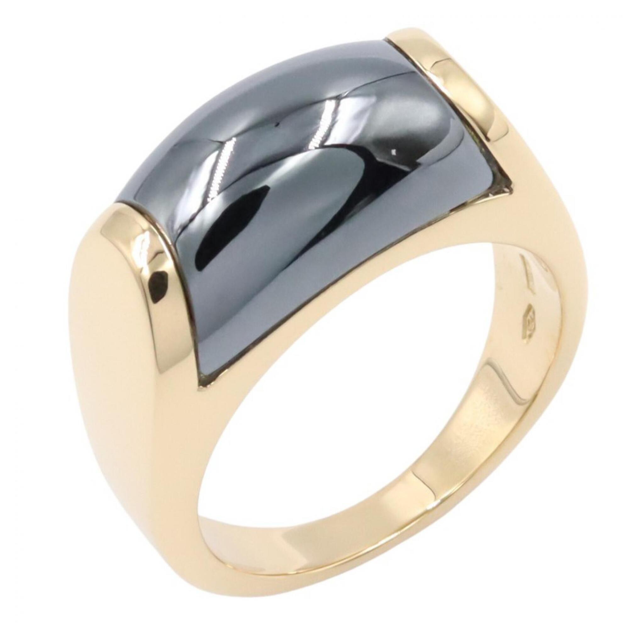 Bvlgari Gold Navy Yellow Gold (18K) Band Ring (Pre-Owned)