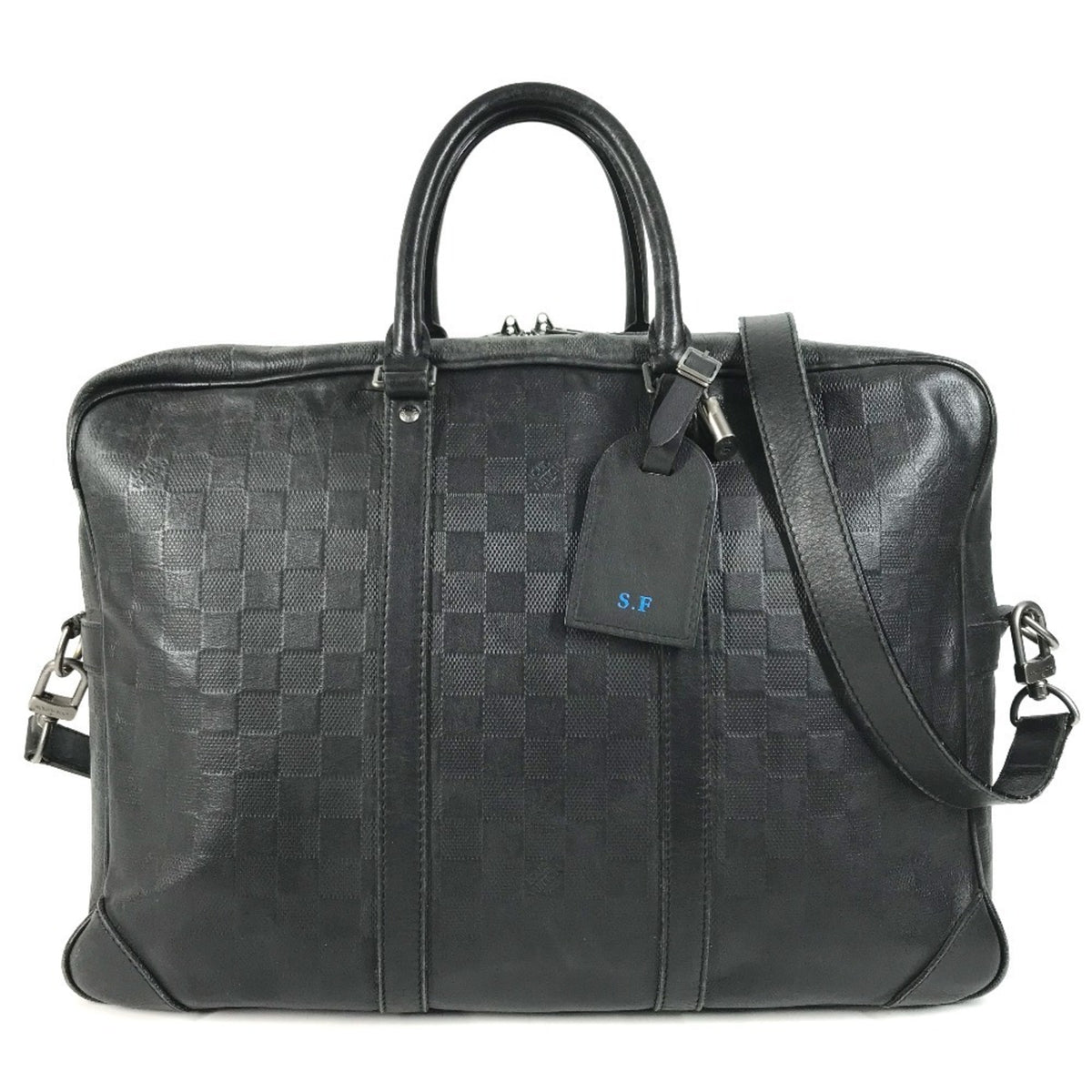 Louis Vuitton Damier Infini Black Onyx Damier Infini Briefcase (Pre-Owned)