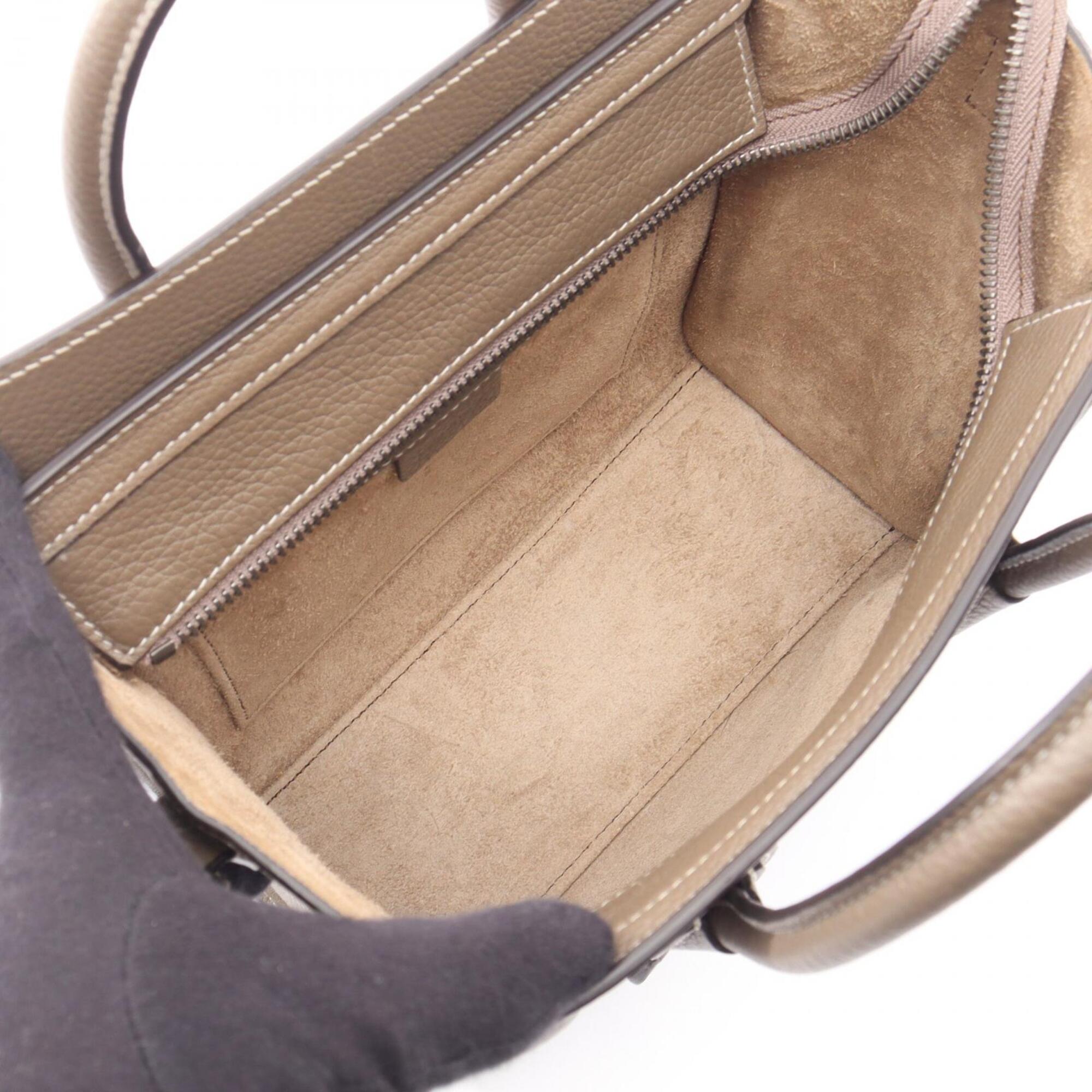 Celine Gray Leather Handbag (Pre-Owned)