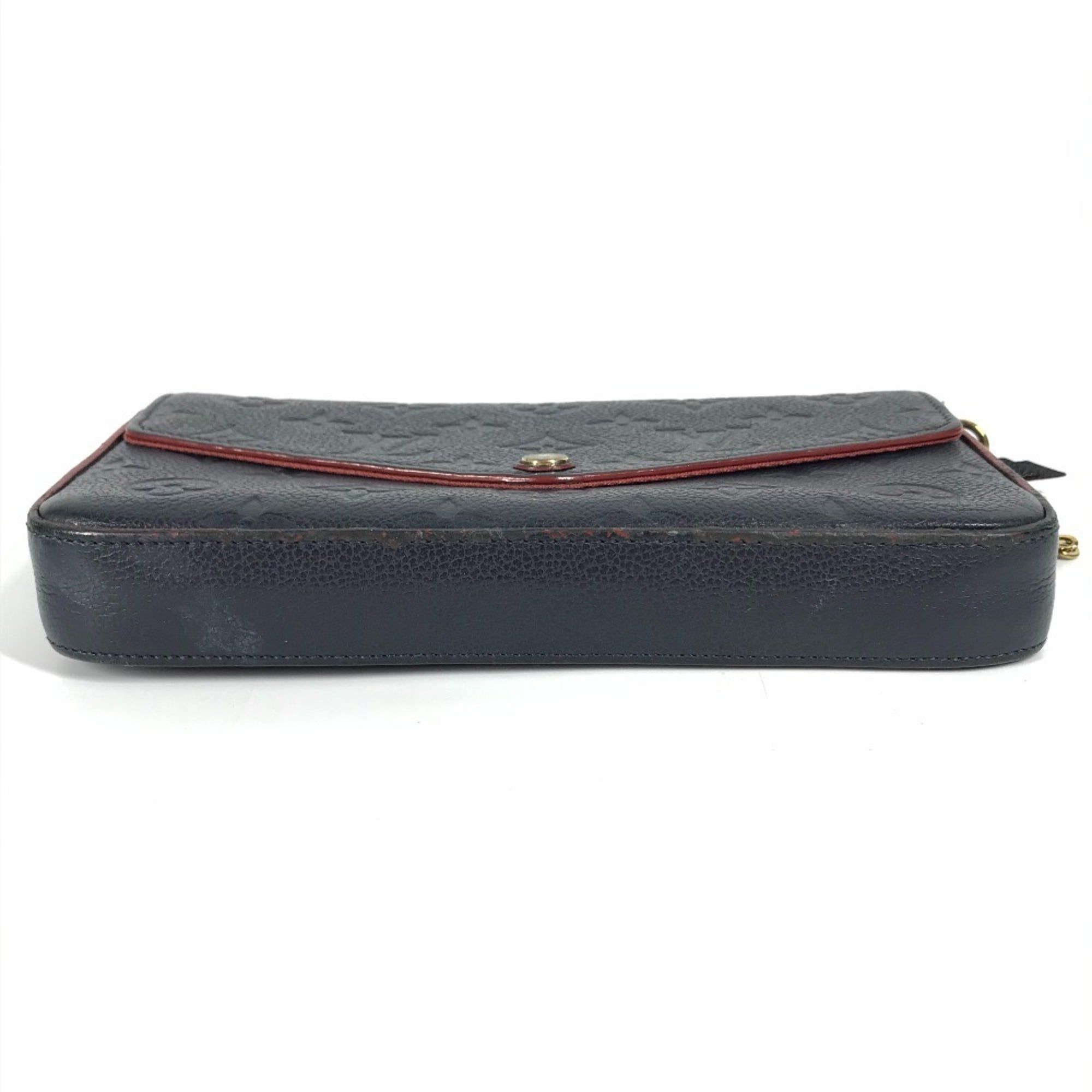 Louis Vuitton Navy Monogram Empreinte Chain/Shoulder Wallet (Pre-Owned)