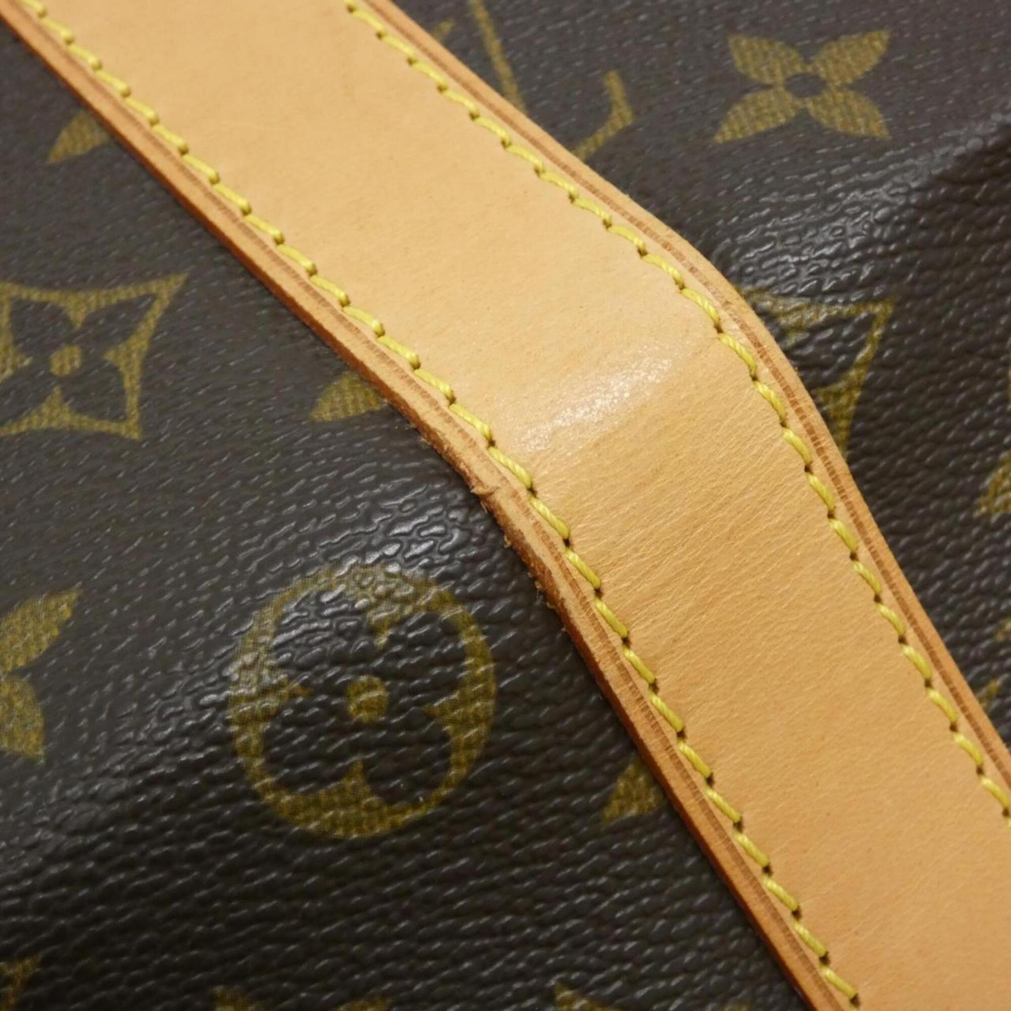 Louis Vuitton Marron Coated Canvas Boston Bag (Pre-Owned)