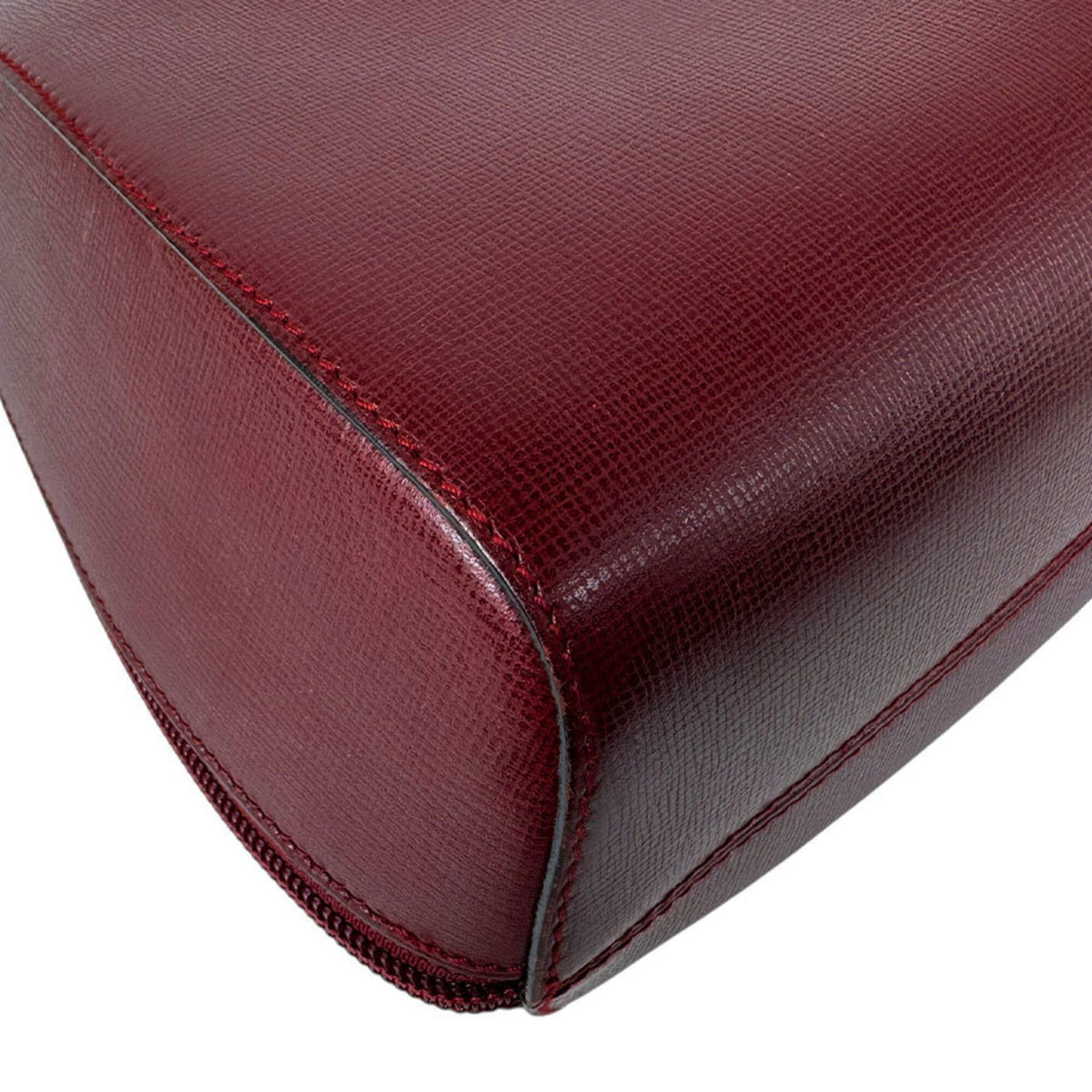 Cartier Burgundy Leather Backpack (Pre-Owned)