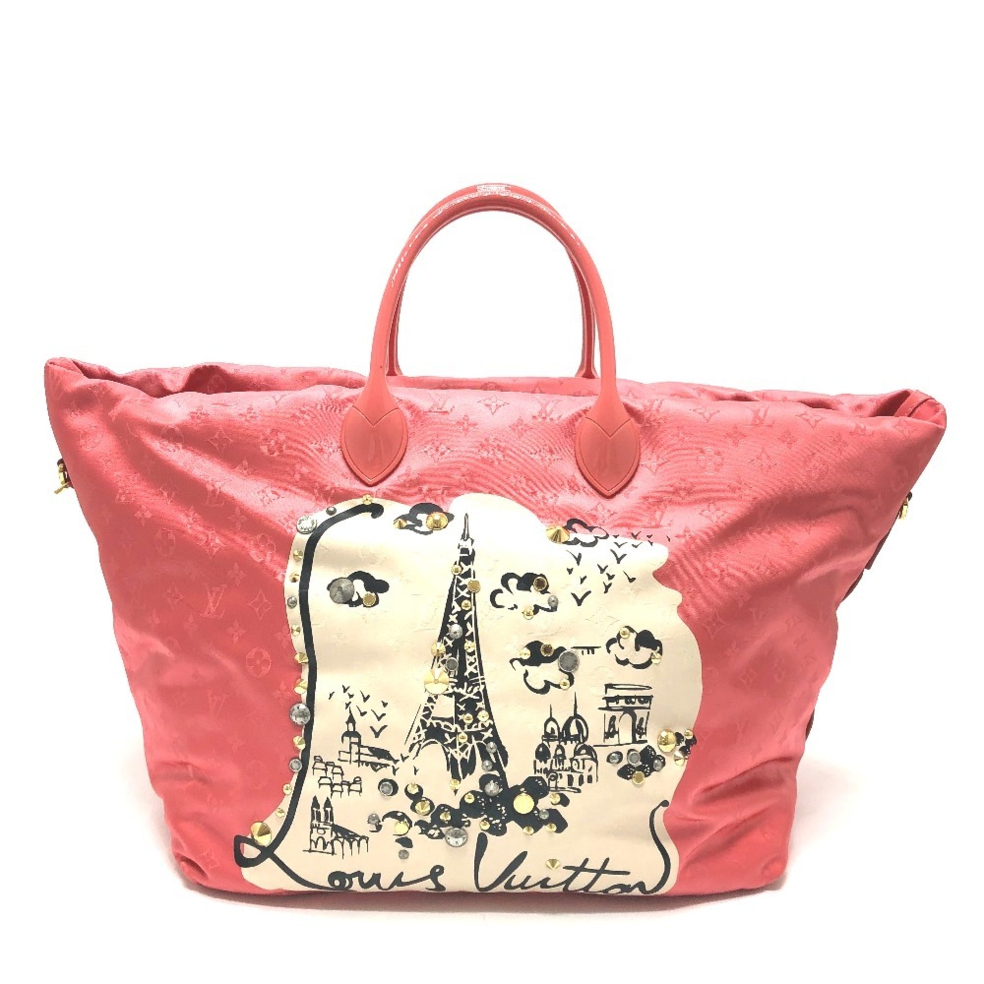 Louis Vuitton Pink Nylon Tote Bag (Pre-Owned)