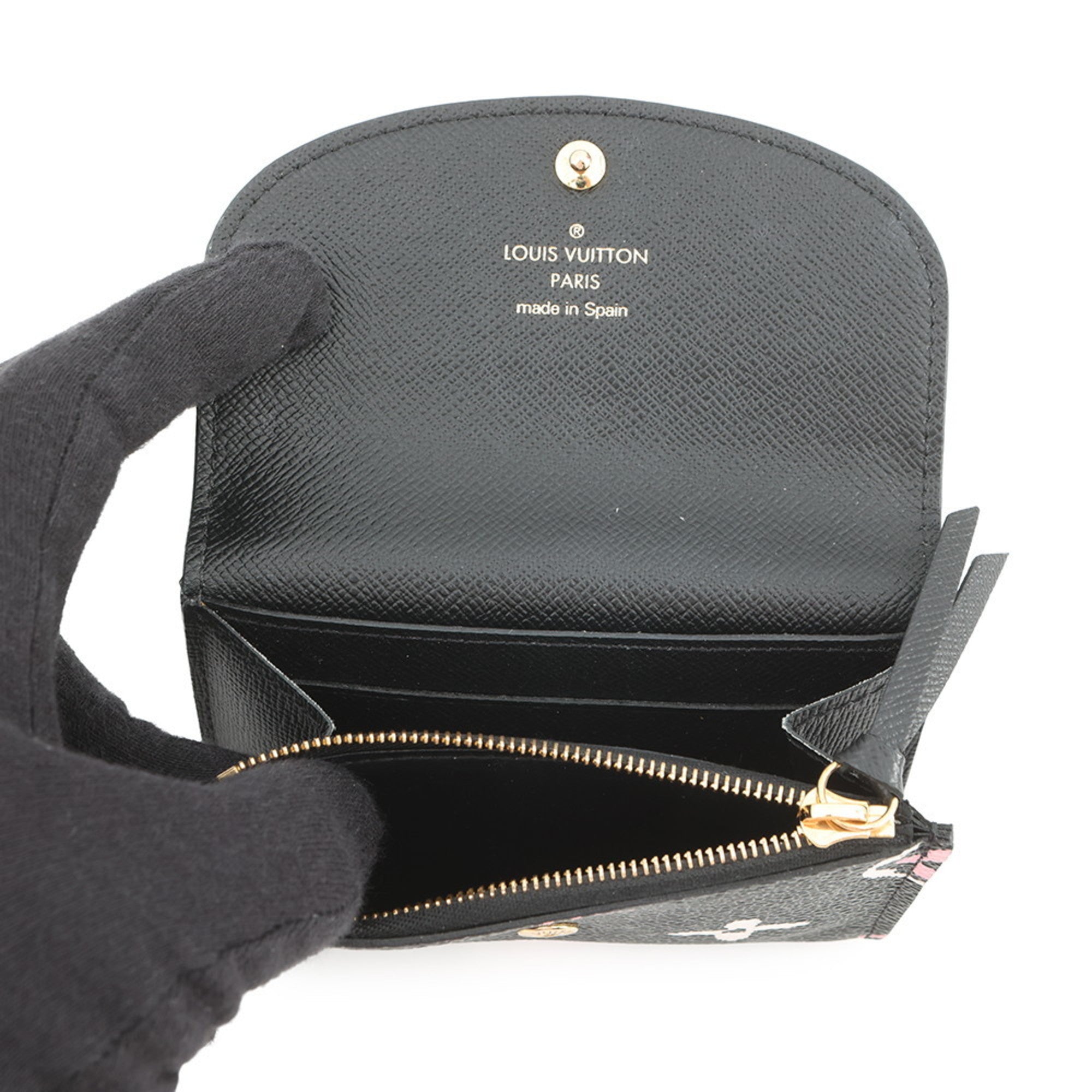 Louis Vuitton Monogram Black Multi-Color Noir Monogram Coin Purse/Coin Case (Pre-Owned)