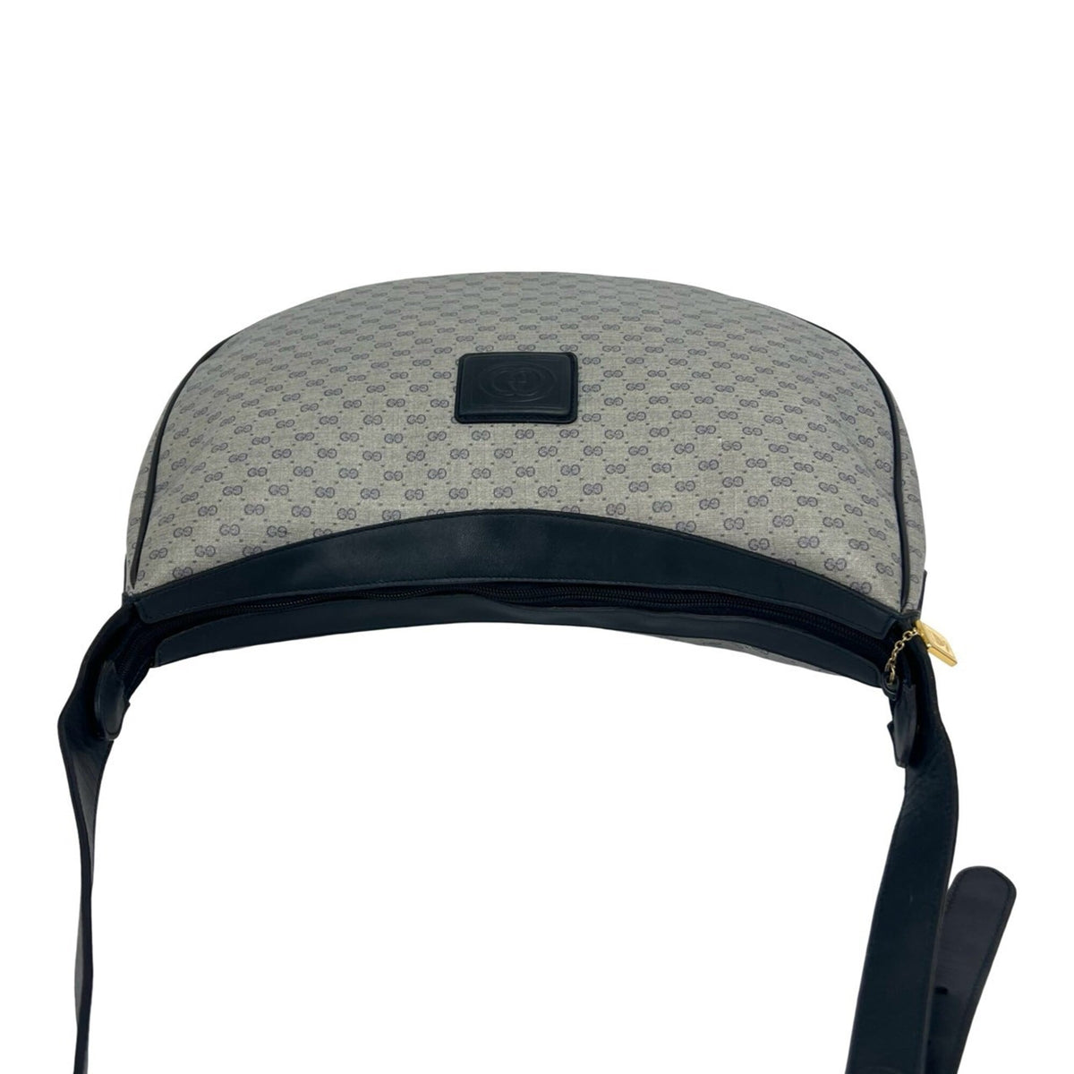 Gucci Navy Leather Pvc Shoulder Bag (Pre-Owned)