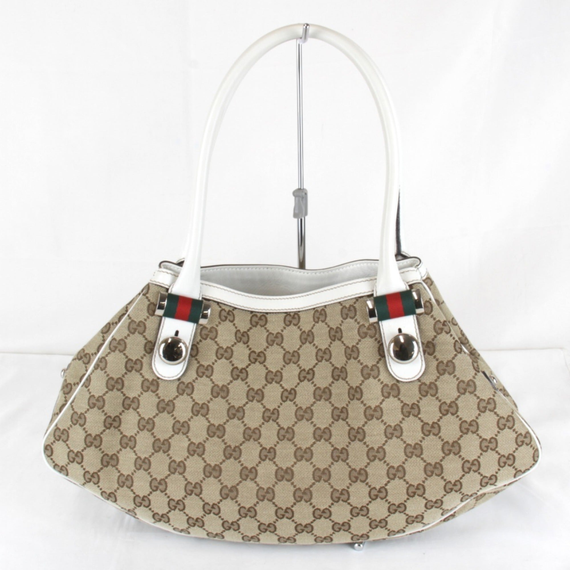 Gucci Gg Canvas Beige Gg Canvas Tote Bag (Pre-Owned)