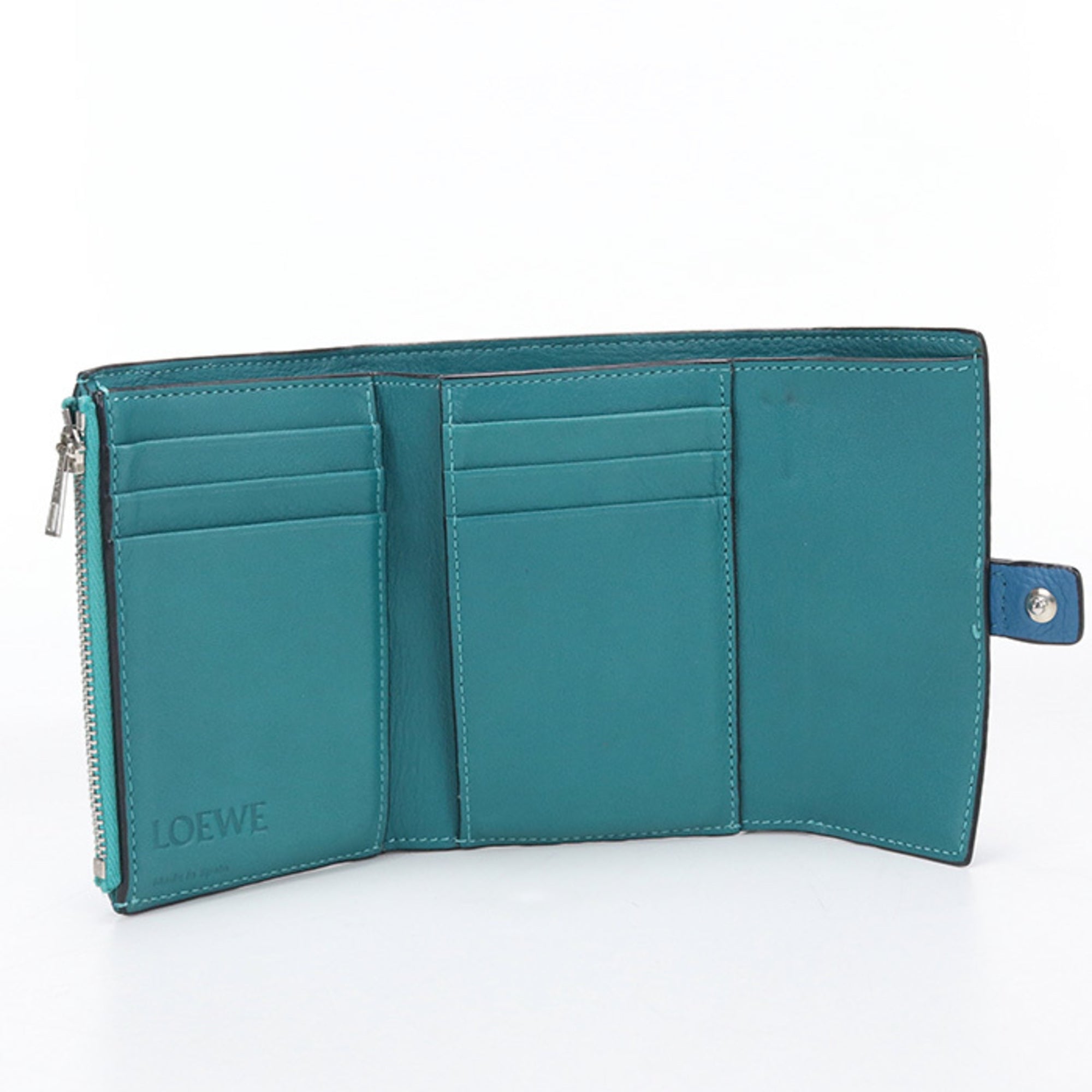 Loewe Blue Leather Wallet (Tri-Fold) (Pre-Owned)