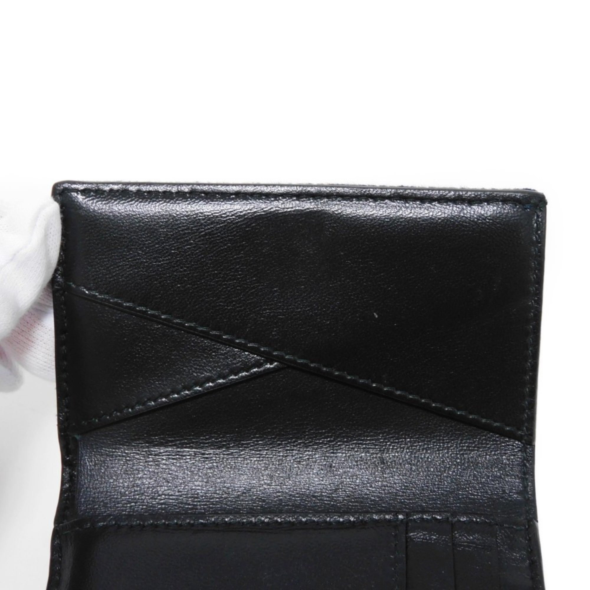 Bvlgari Blue Denim Wallet (Tri-Fold) (Pre-Owned)