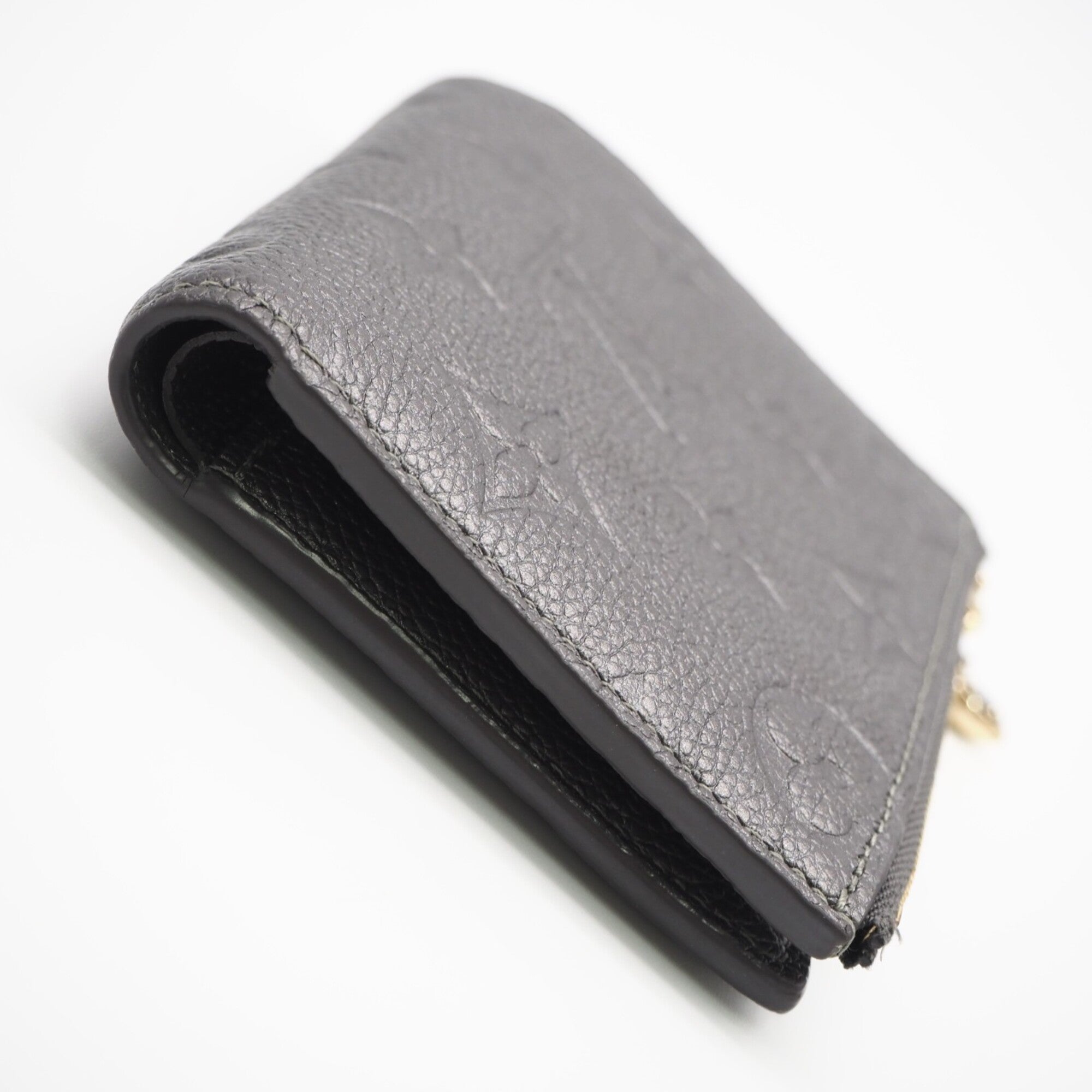 Louis Vuitton Silver Leather Wallet (Bi-Fold) (Pre-Owned)