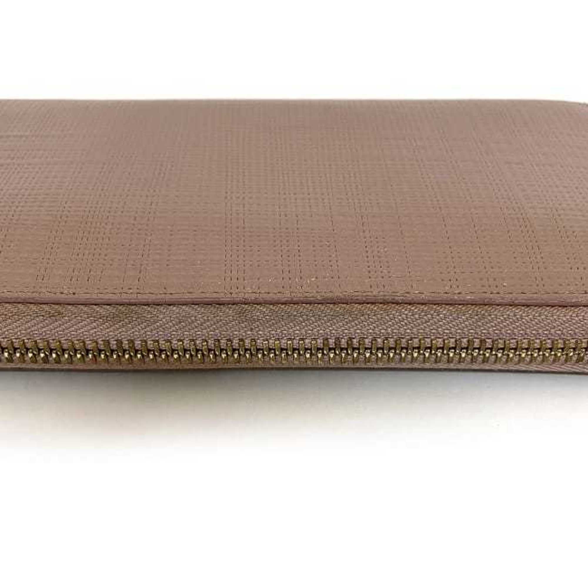 Loewe Pink Linen Long Wallet (Bi-Fold) (Pre-Owned)