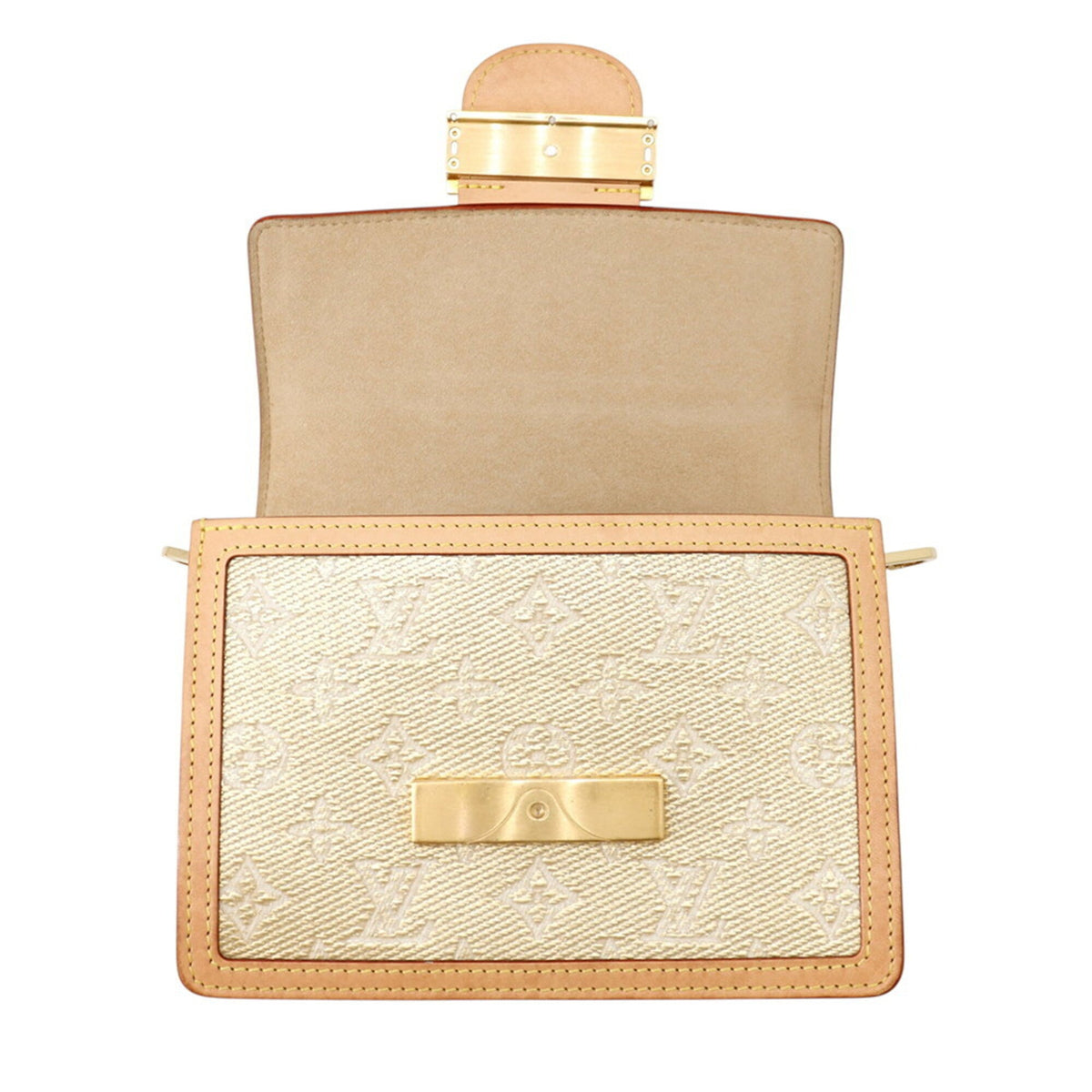 Louis Vuitton Monogram Gold Brown Handbag Shoulder Bag (Pre-Owned)