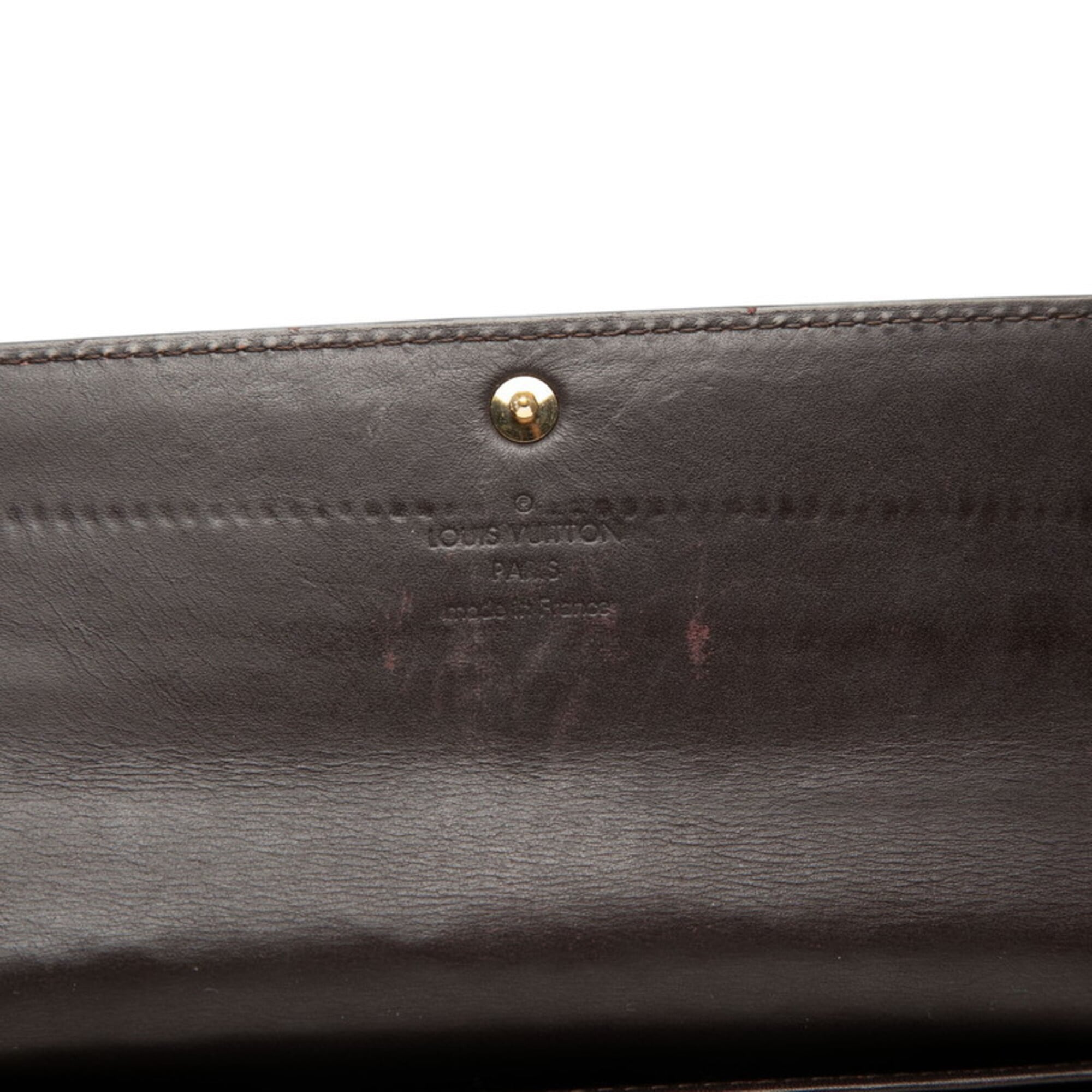 Louis Vuitton Amarante Patent Leather Long Wallet (Bi-Fold) (Pre-Owned)
