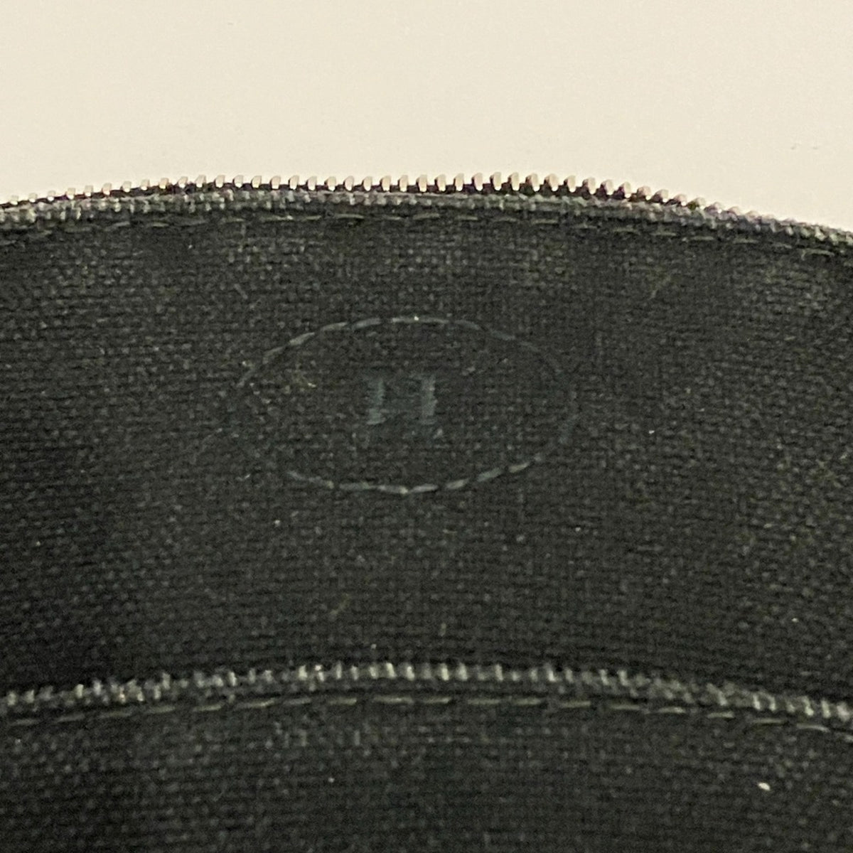 Hermes Black Canvas Cotton Pouch (Pre-Owned)