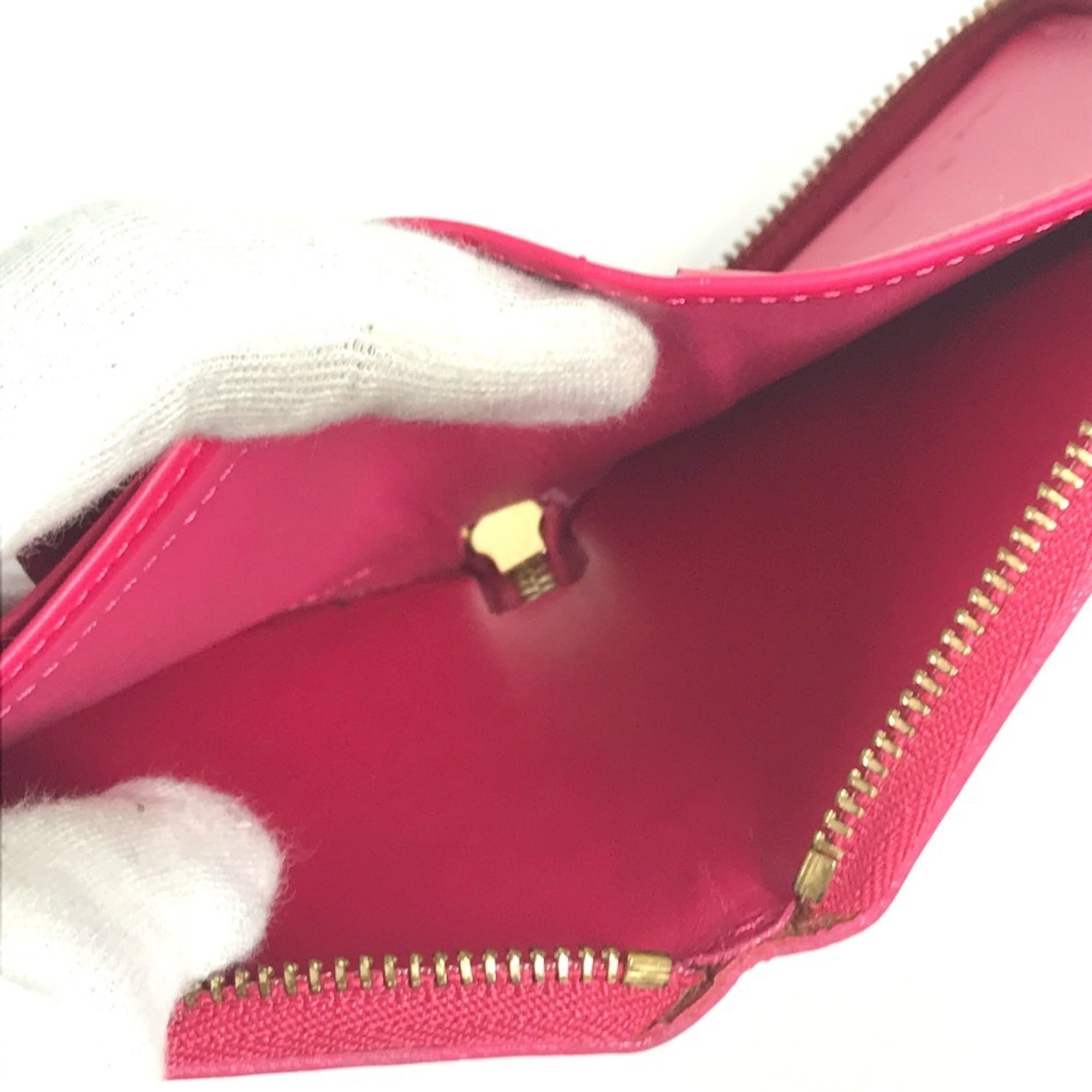 Louis Vuitton Monogram Vernis Fuchsia Pink Pink Monogram Vernis Wallet (Bi-Fold) (Pre-Owned)