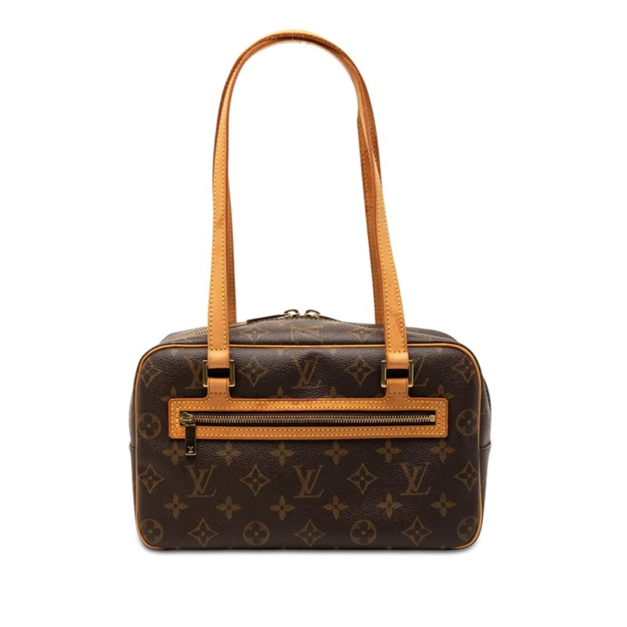 Louis Vuitton Monogram Brown Pvc Leather Handbag Shoulder Bag (Pre-Owned)