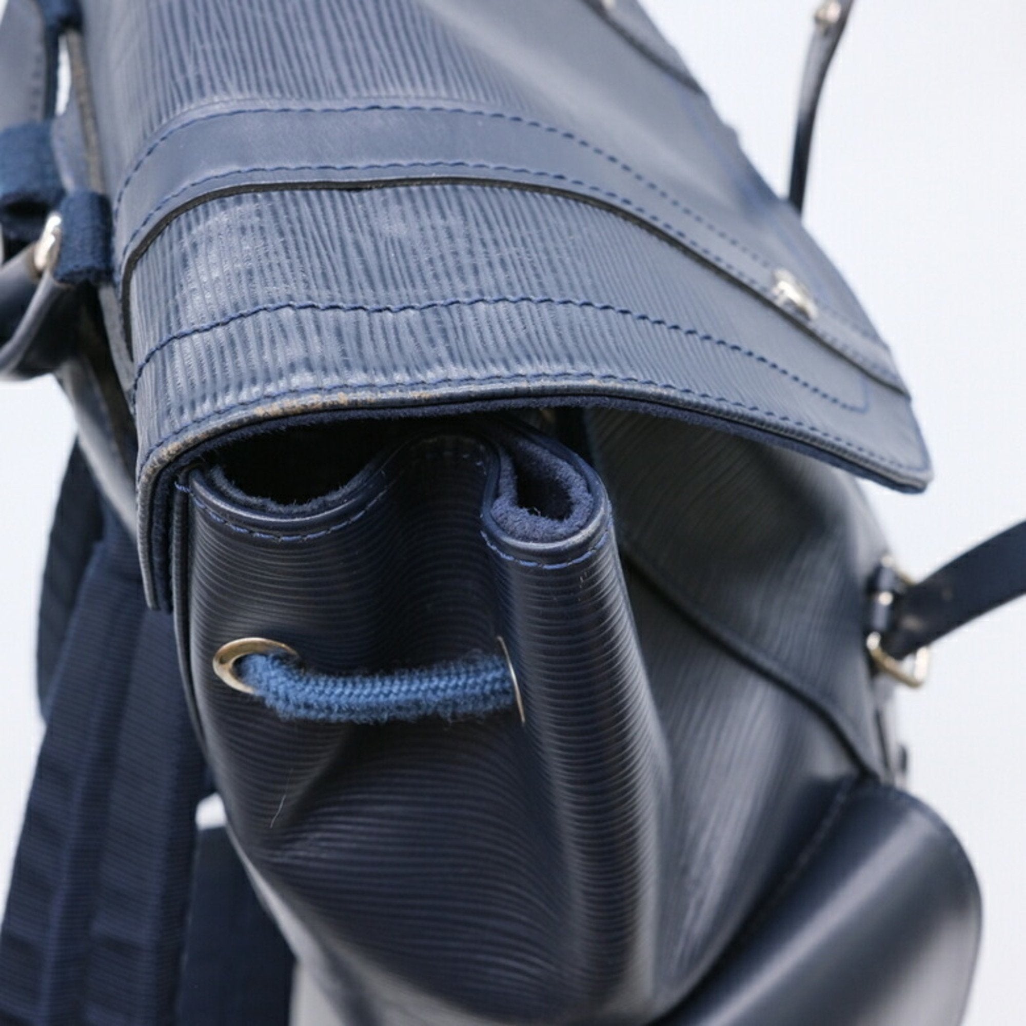 Louis Vuitton Navy Navy Blue Epi Leather Backpack (Pre-Owned)