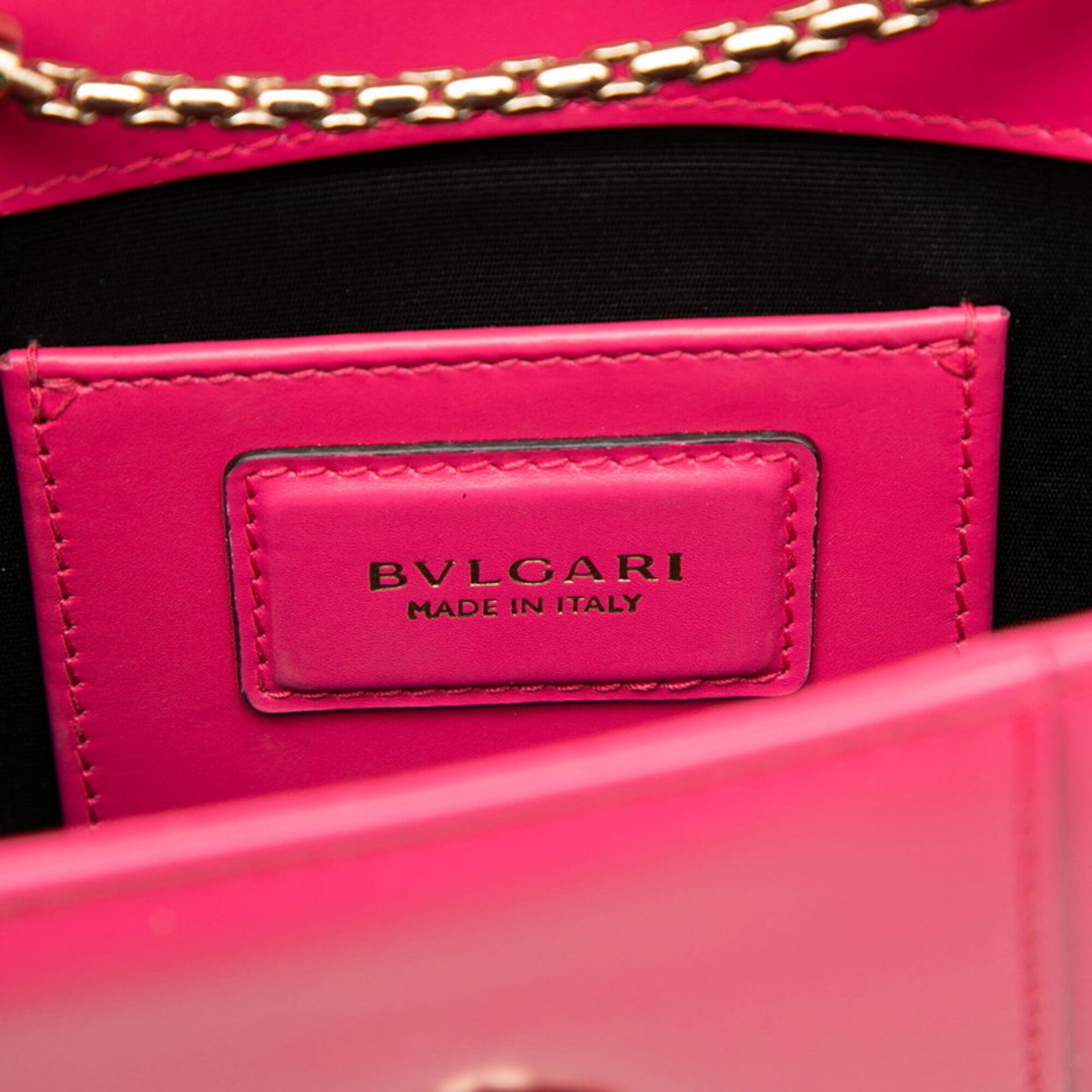 Bvlgari Pink Leather Shoulder Bag (Pre-Owned)
