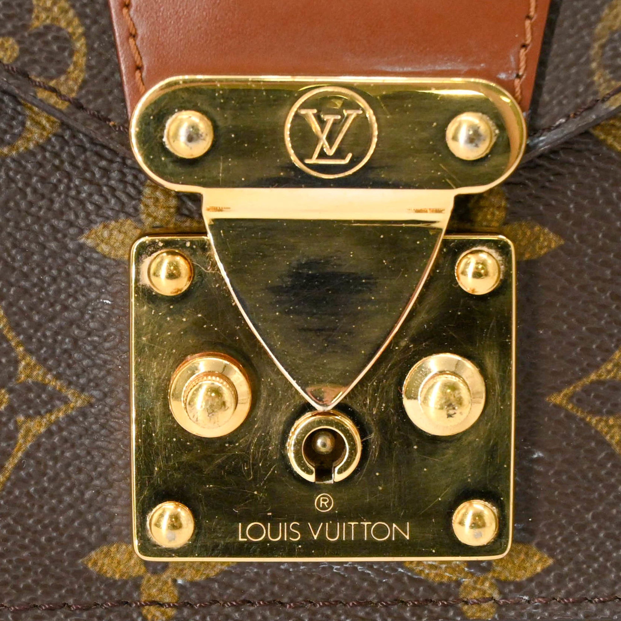 Louis Vuitton Brown Monogram Monogram Briefcase Handbag (Pre-Owned)