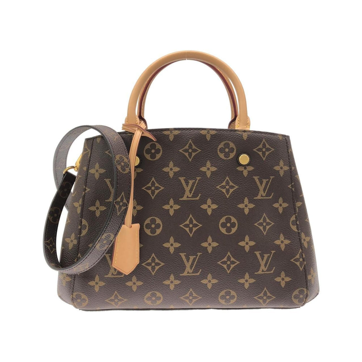 Louis Vuitton Brown Coated Canvas Handbag (Pre-Owned)