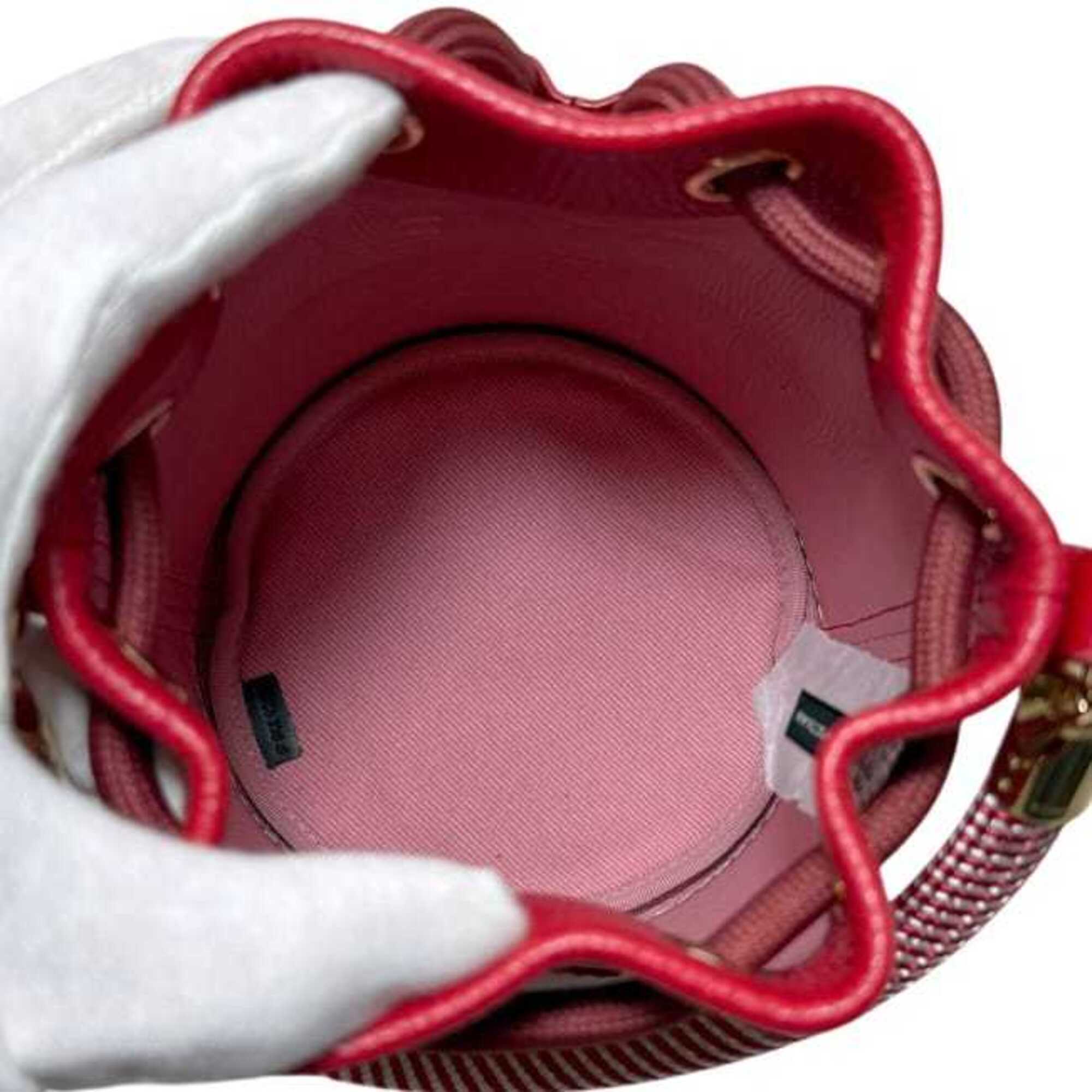 Marc Jacobs Red Color Leather Handbag Shoulder Bag (Pre-Owned)