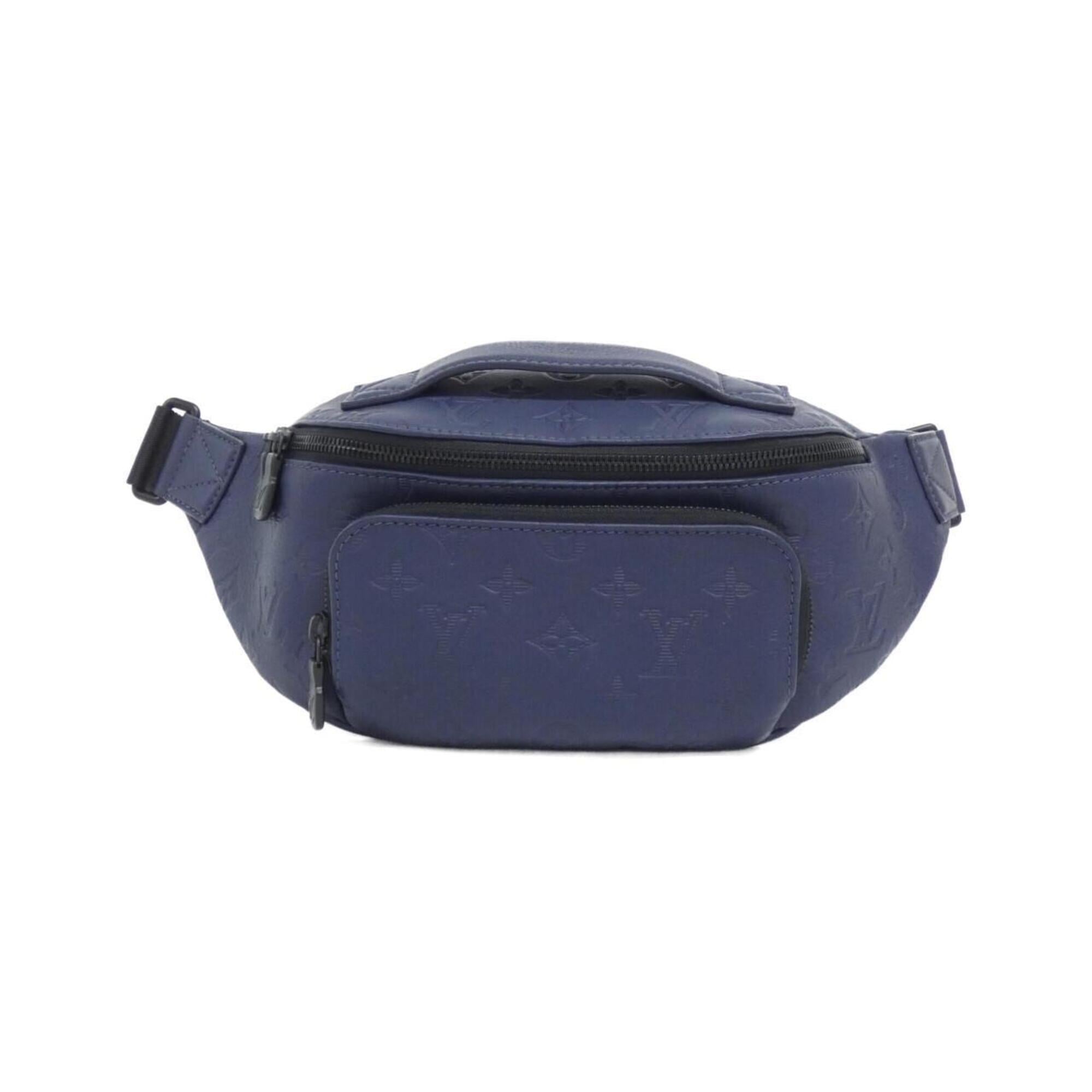 Louis Vuitton Blue Navy Leather Shoulder Bag (Pre-Owned)