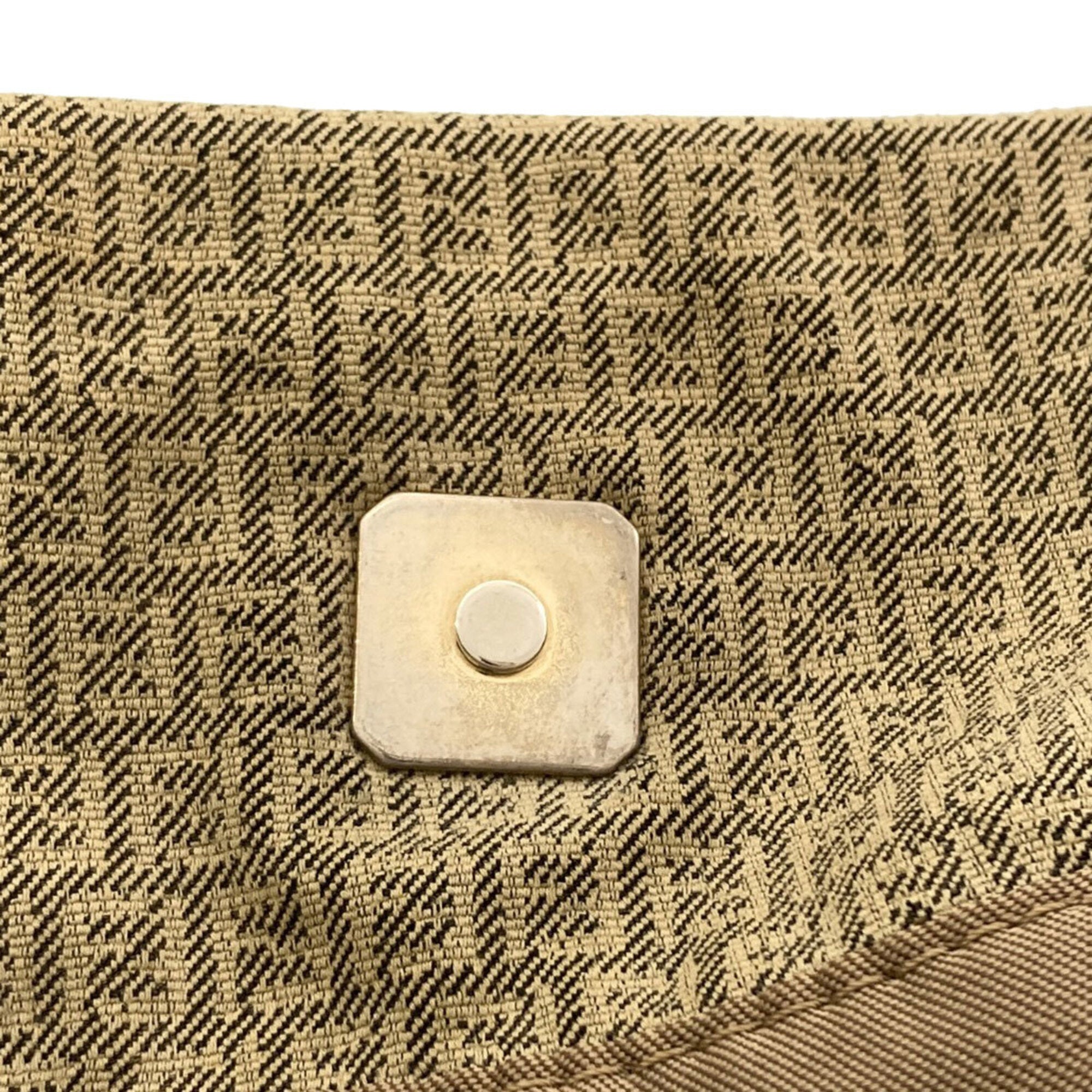 Fendi Zucchino Beige Canvas Tote Bag (Pre-Owned)