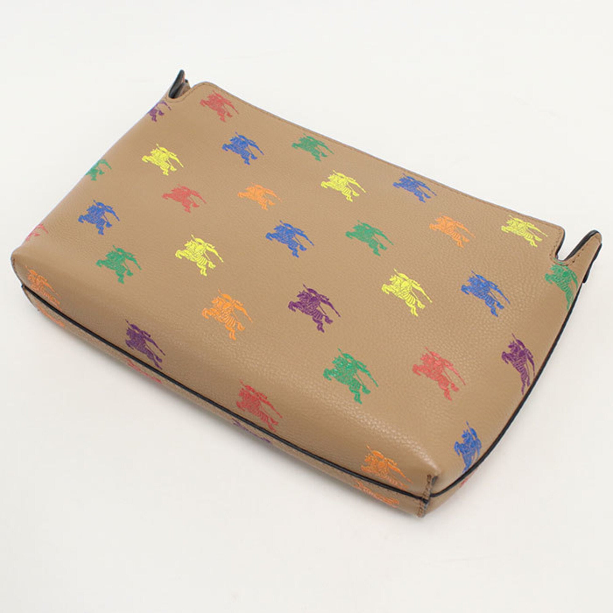 Burberry Brown Leather Clutch Bag (Pre-Owned)