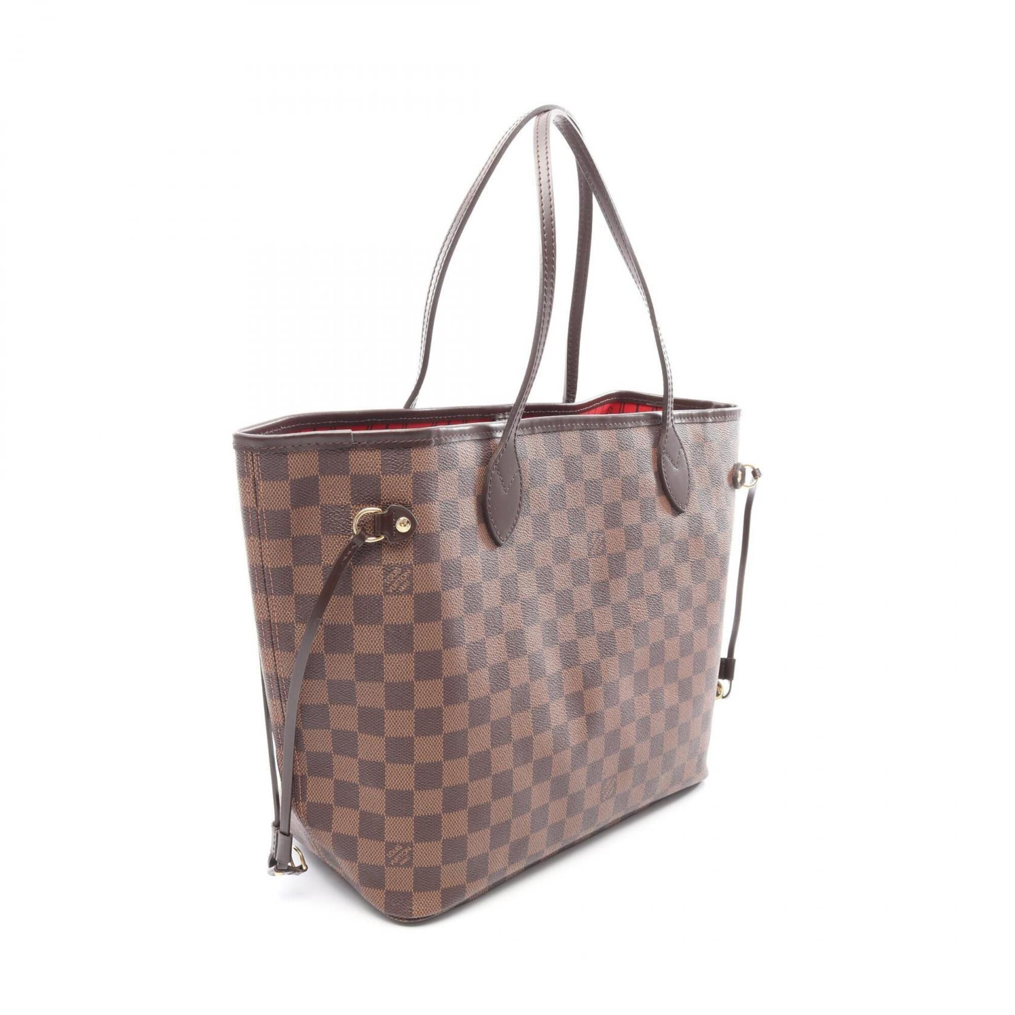 Louis Vuitton Brown Coated Canvas Leather Handbag Tote Bag (Pre-Owned)