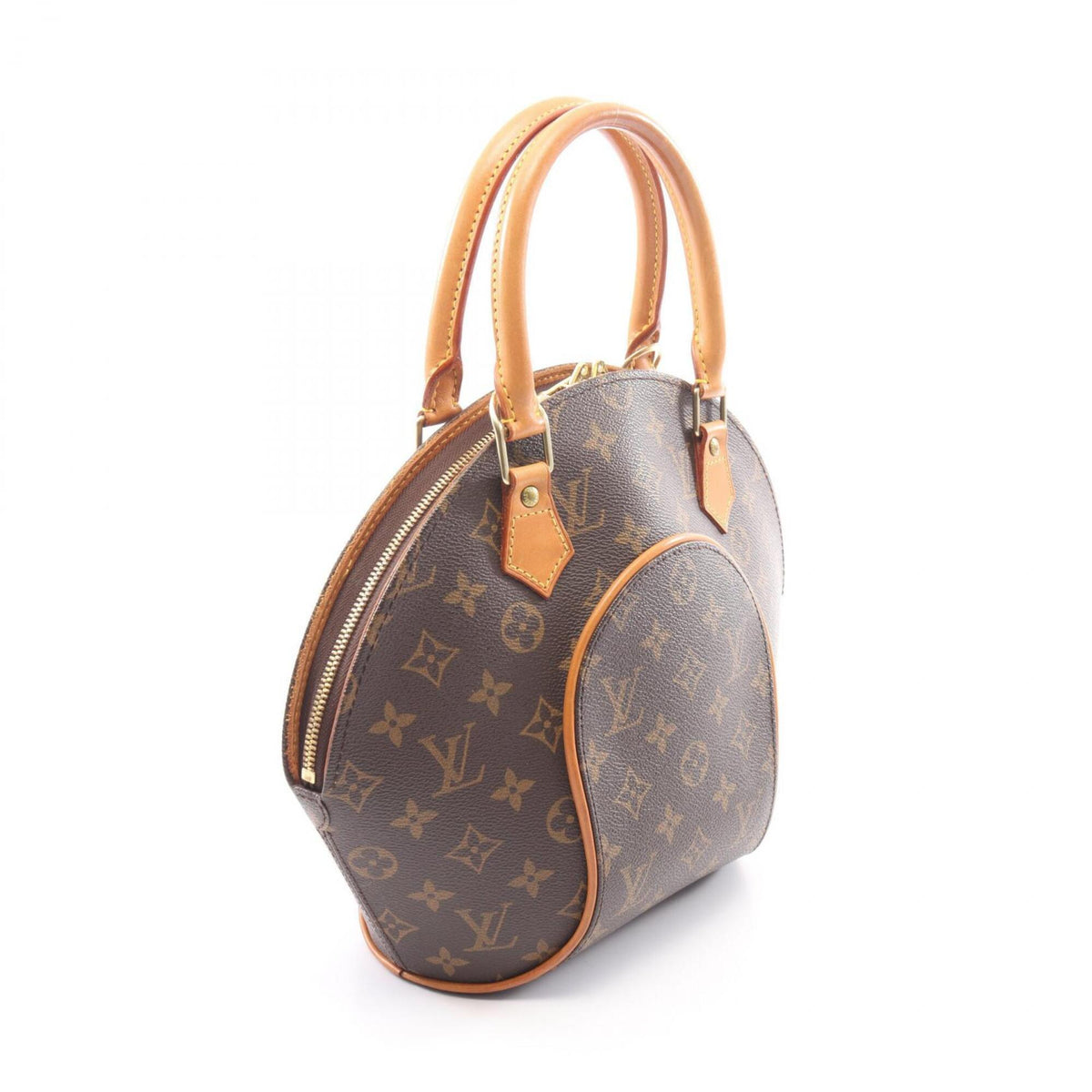 Louis Vuitton Brown Coated Canvas Leather Handbag (Pre-Owned)