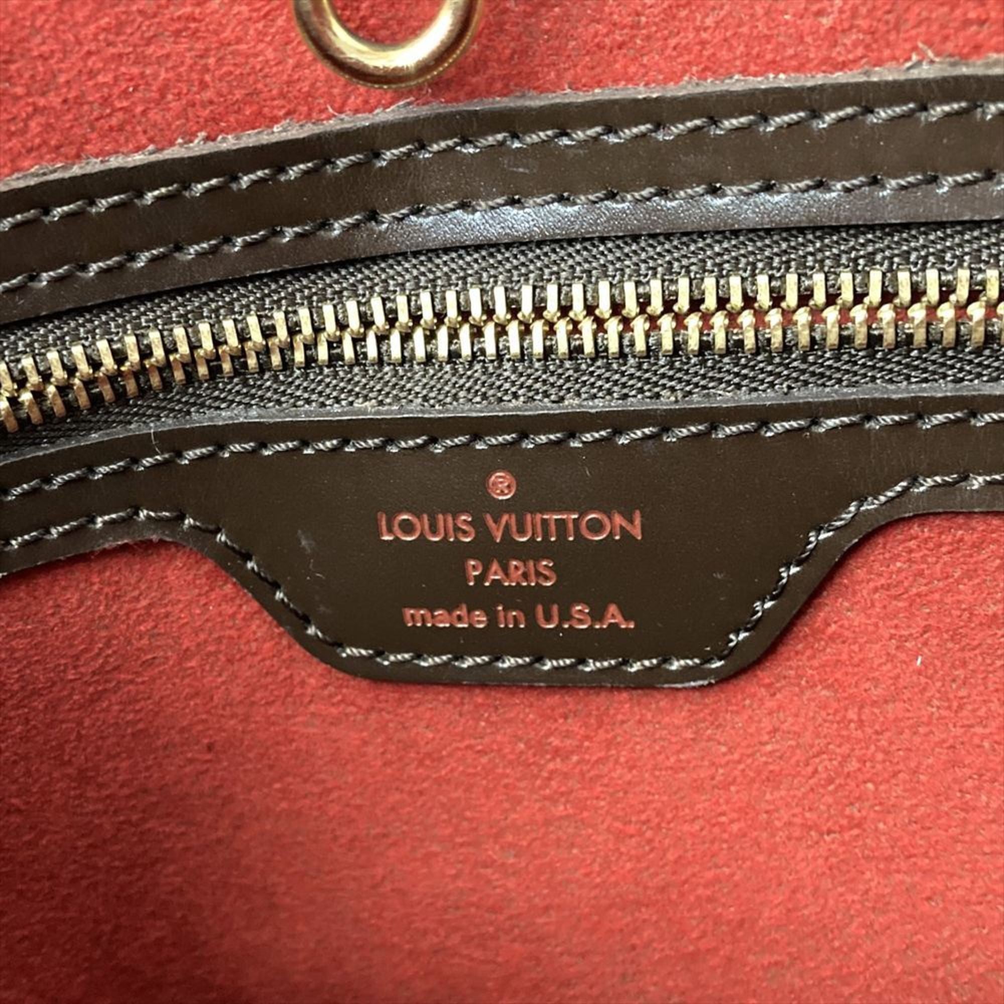 Louis Vuitton Brown Damier Canvas Handbag (Pre-Owned)