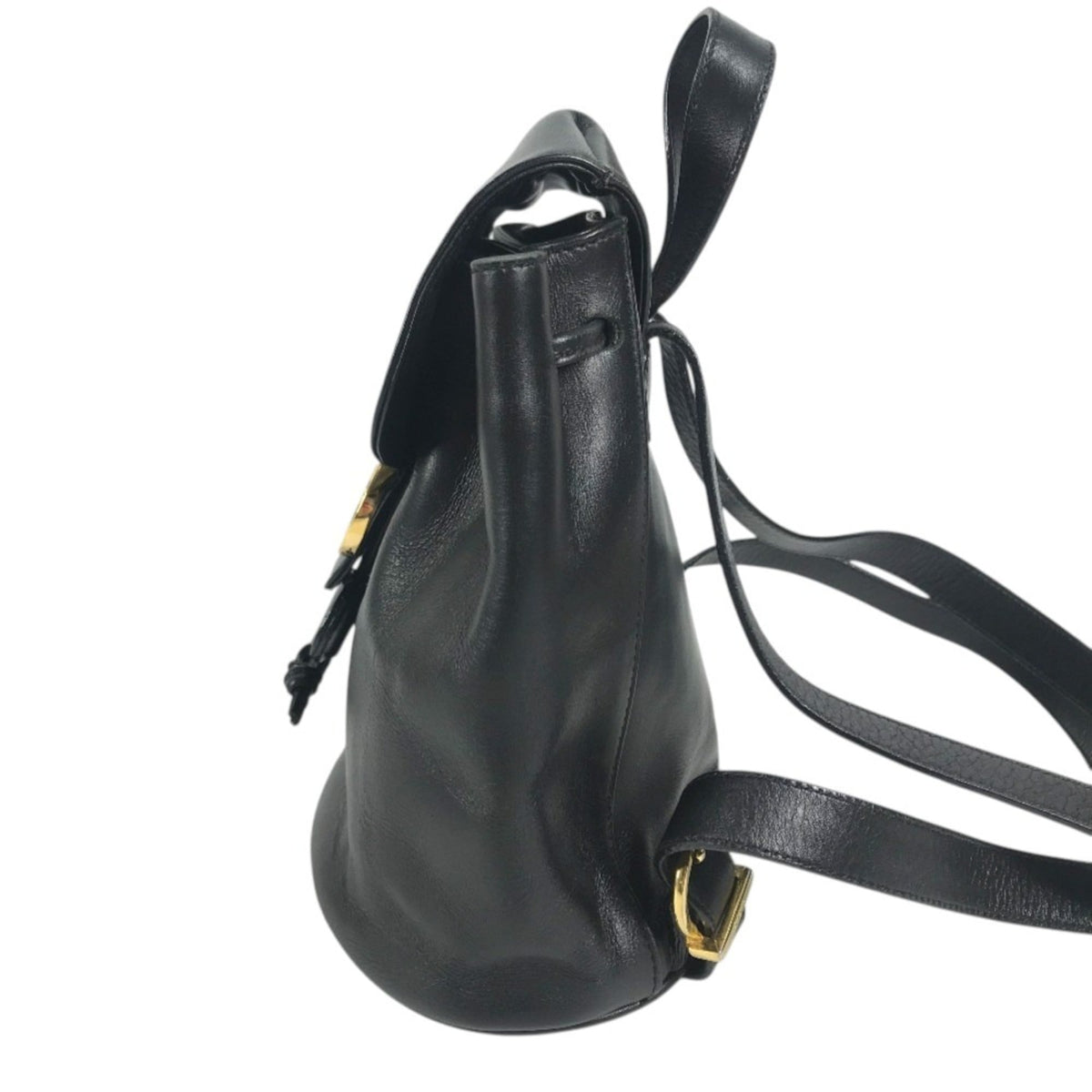 Salvatore Ferragamo Black Leather Backpack (Pre-Owned)
