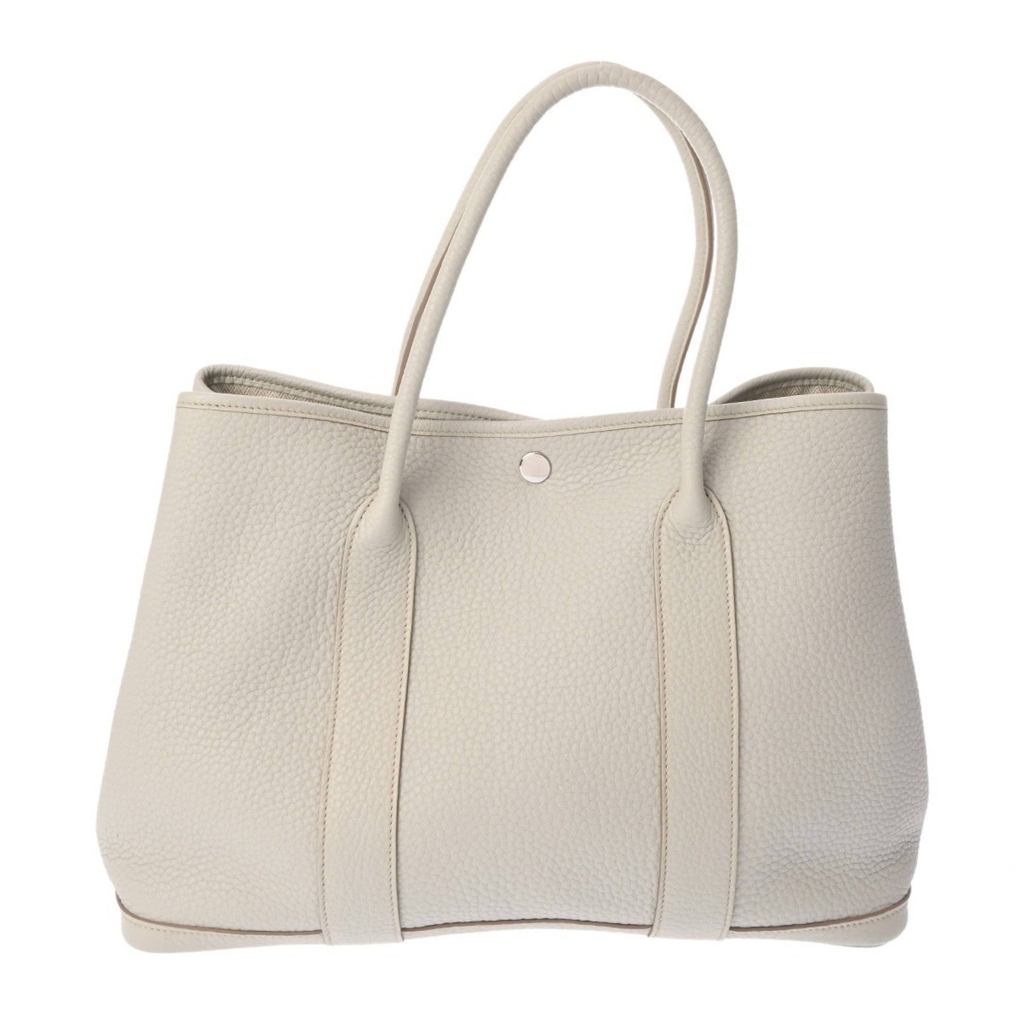 Hermes Pearl Gray Negonda Leather Handbag (Pre-Owned)