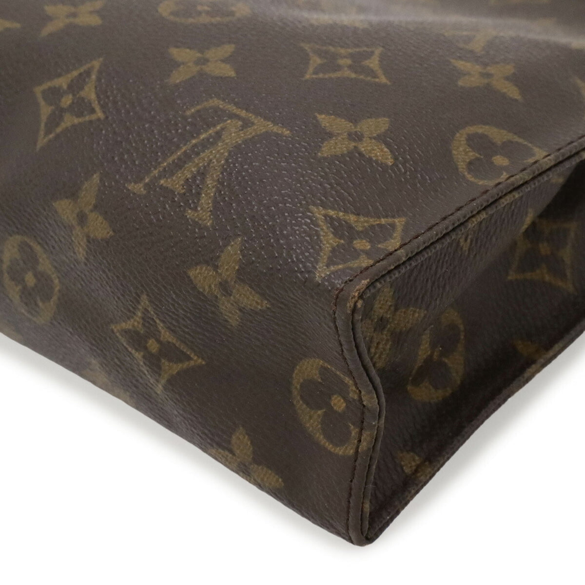 Louis Vuitton Brown Monogram Canvas Handbag Pouch (Pre-Owned)