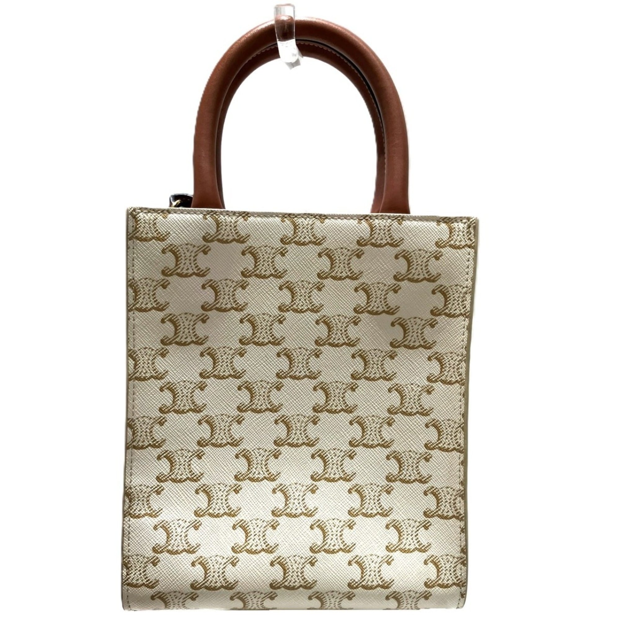Celine White Leather Tote Bag (Pre-Owned)