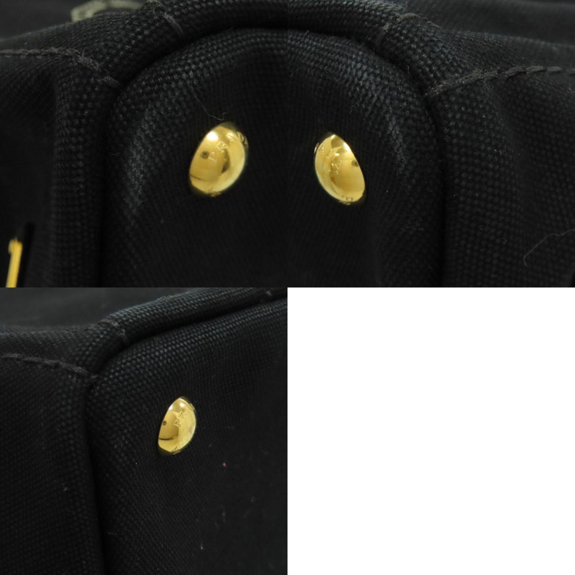 Prada Black Canvas Handbag (Pre-Owned)