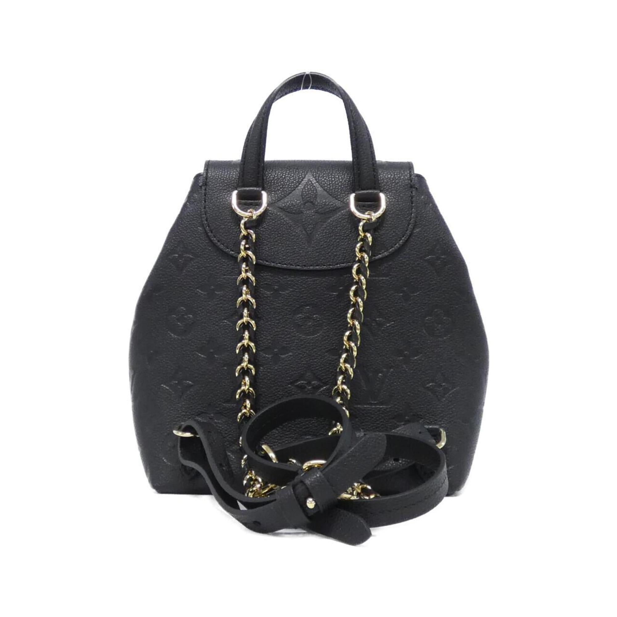 Louis Vuitton Black Leather Backpack (Pre-Owned)