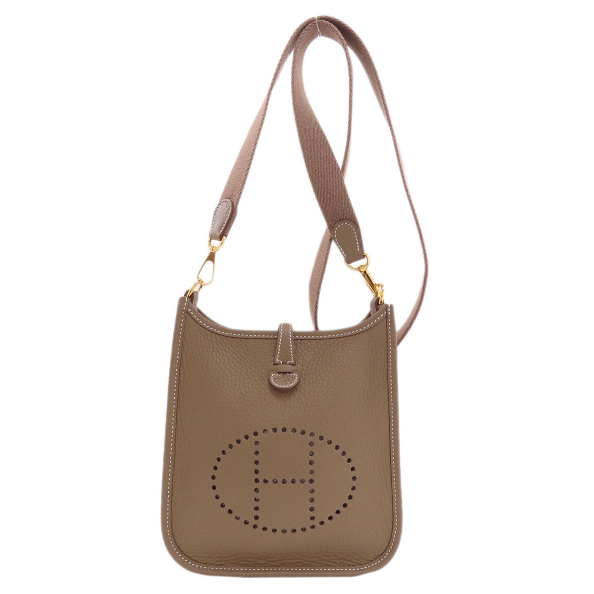 Hermes Etoupe Gray Shoulder Bag (Pre-Owned)