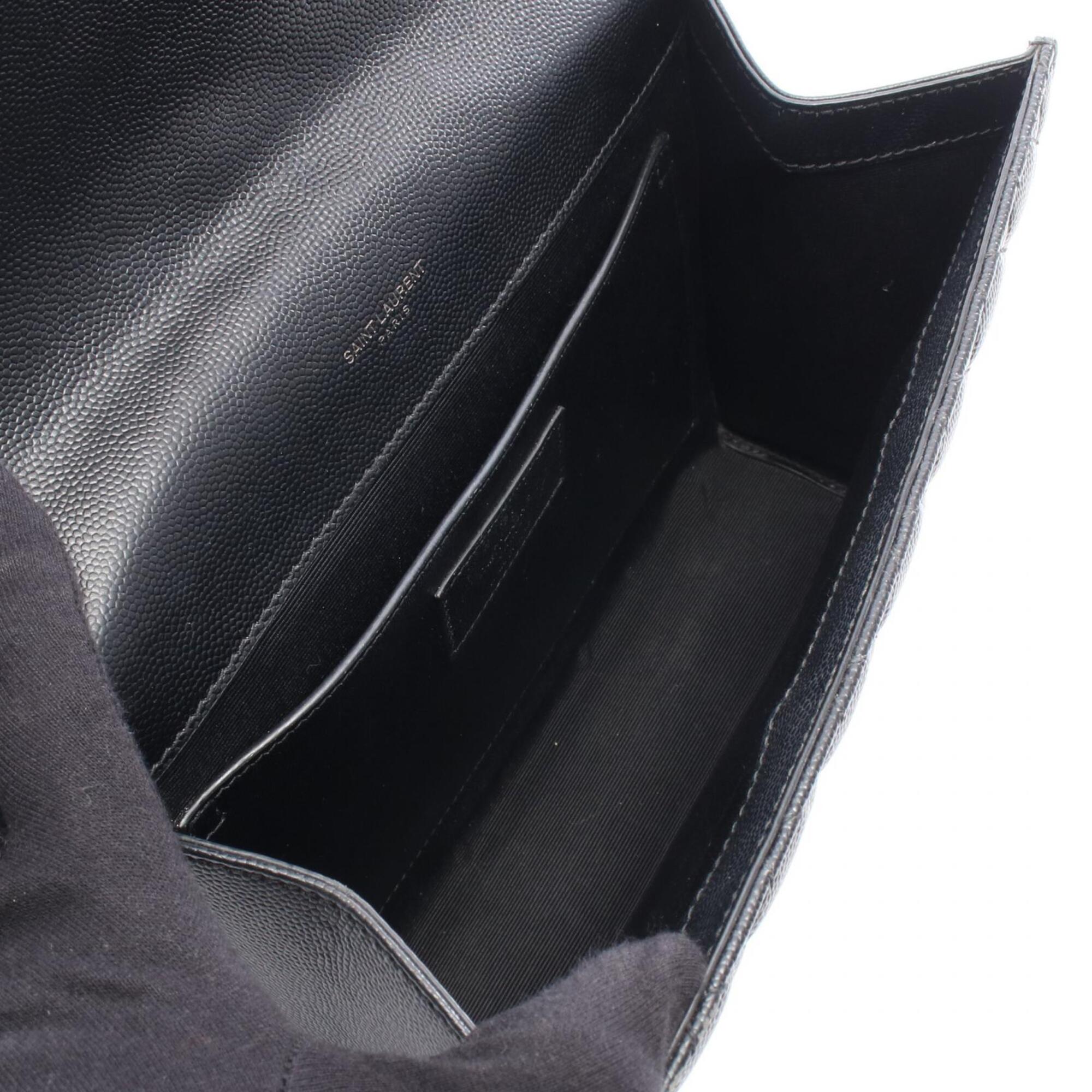 Yves Saint Laurent Black Leather Shoulder Bag (Pre-Owned)