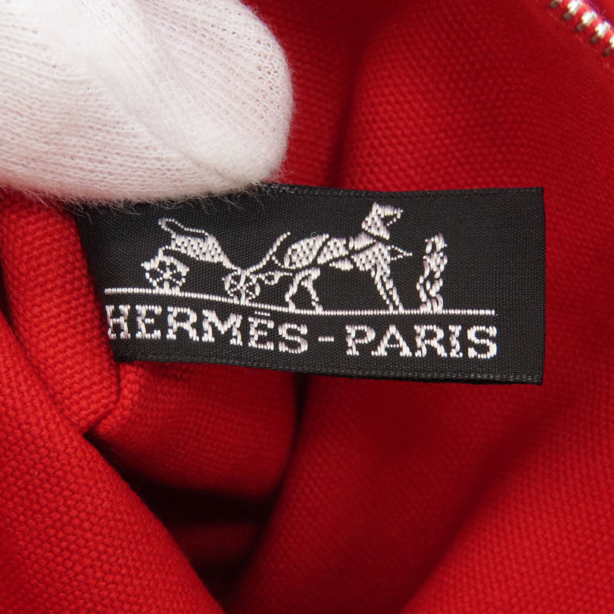 Hermes Pink Canvas Tote Bag (Pre-Owned)
