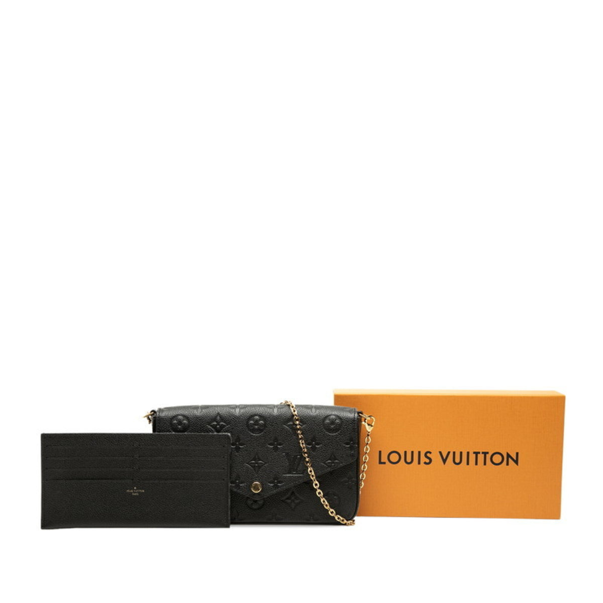 Louis Vuitton Black Noir Monogram Empreinte Pochette Shoulder Bag (Pre-Owned)