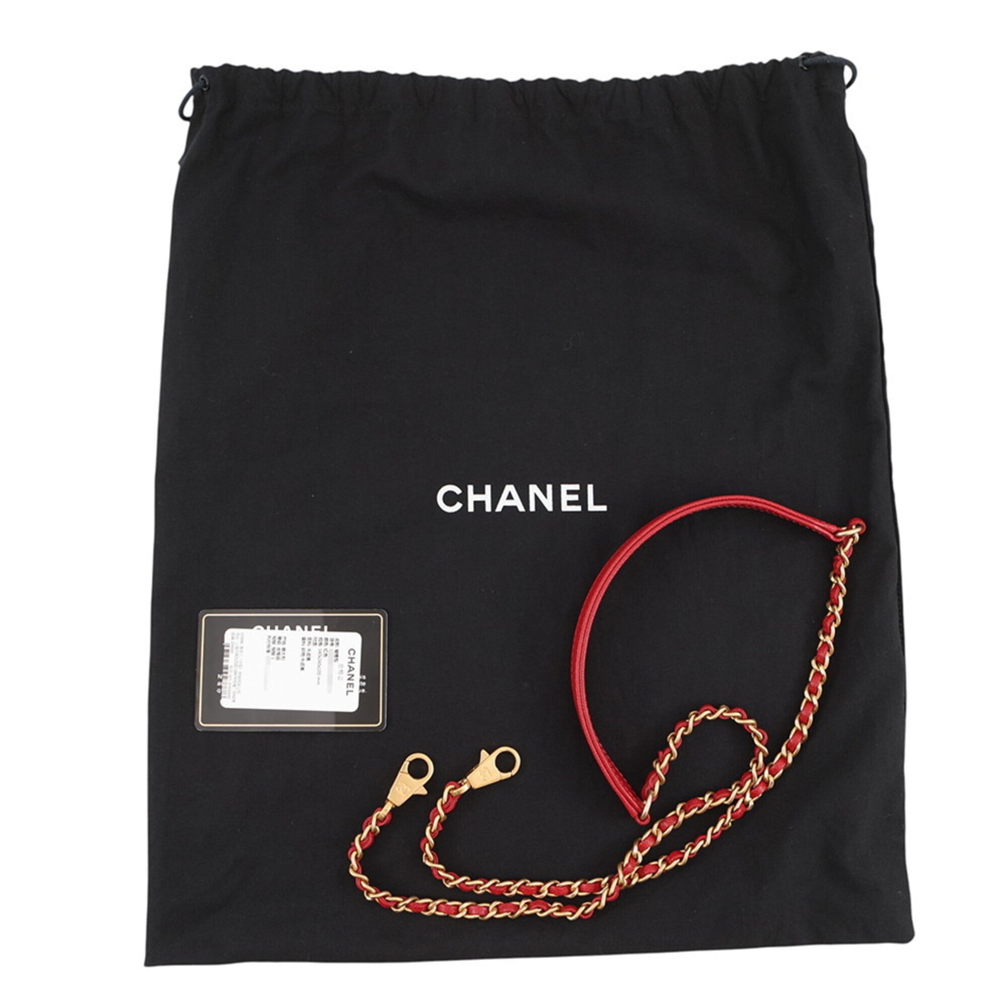 Chanel Red Color Grained Calfskin Handbag Shoulder Bag (Pre-Owned)