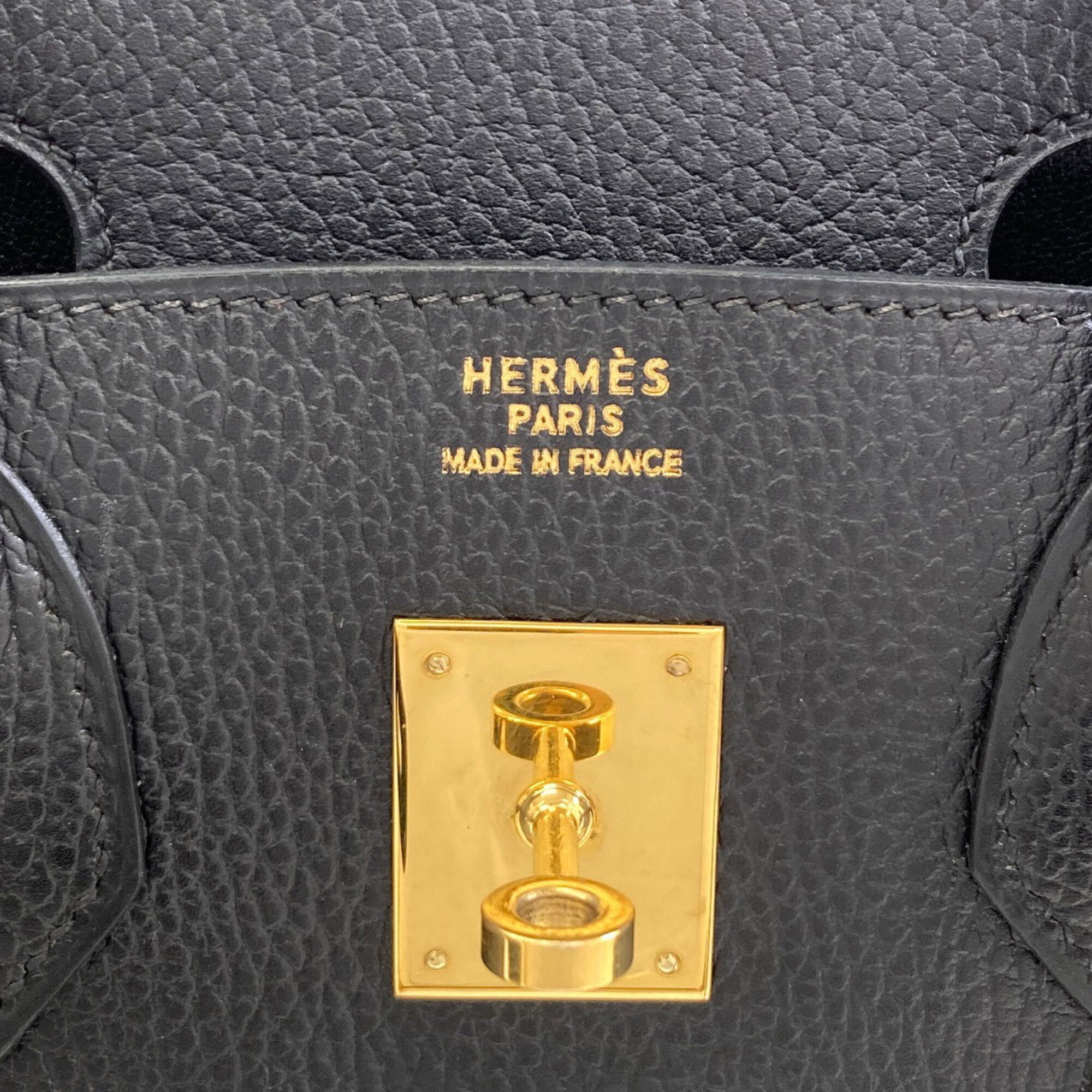 Hermes Black Ardennes Leather Handbag (Pre-Owned)